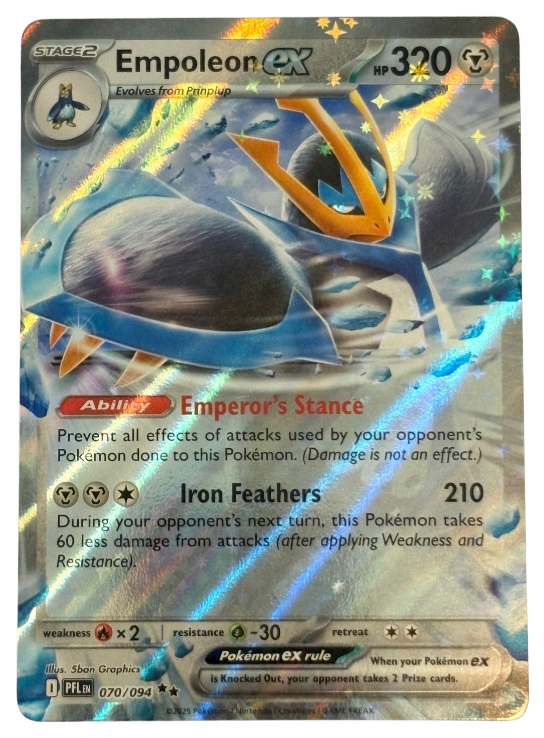 Empoleon ex 070/094 PFL EN (2025) [Near Mint]