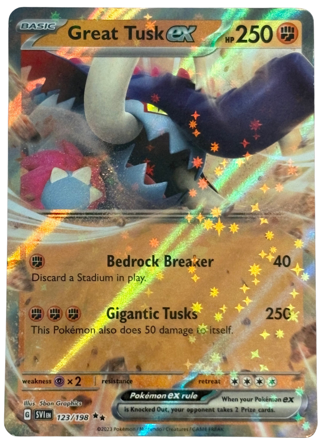 Great Tusk ex 123/198 Destined Rivals (2023) [Near Mint]