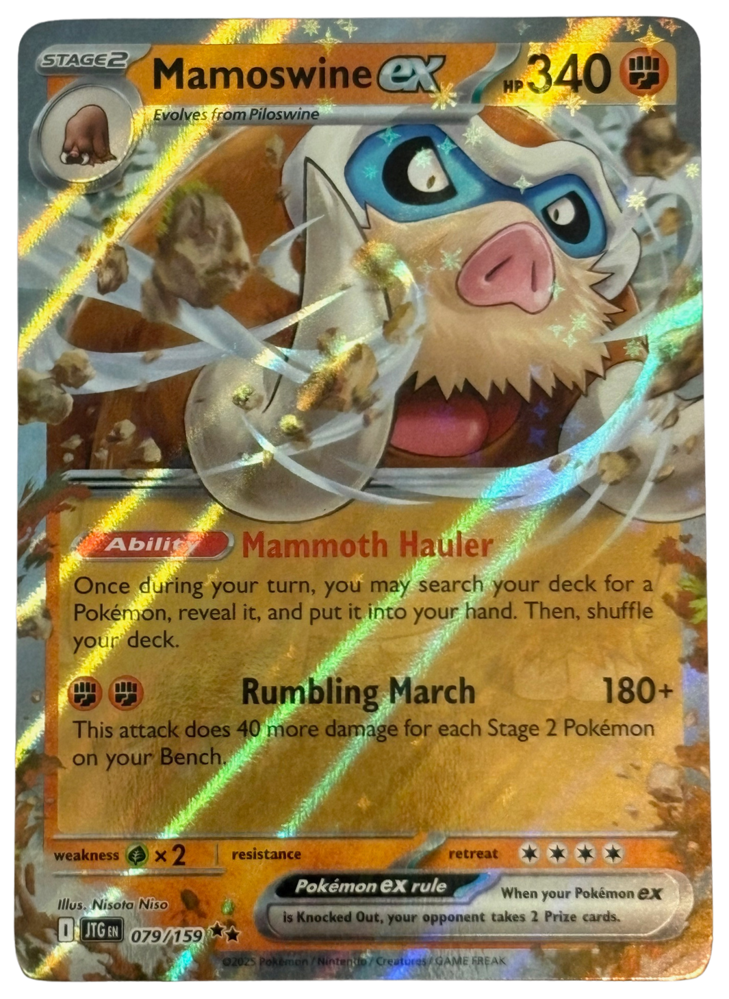Mamoswine ex 079/159 Journey Together (2025) [Near Mint]