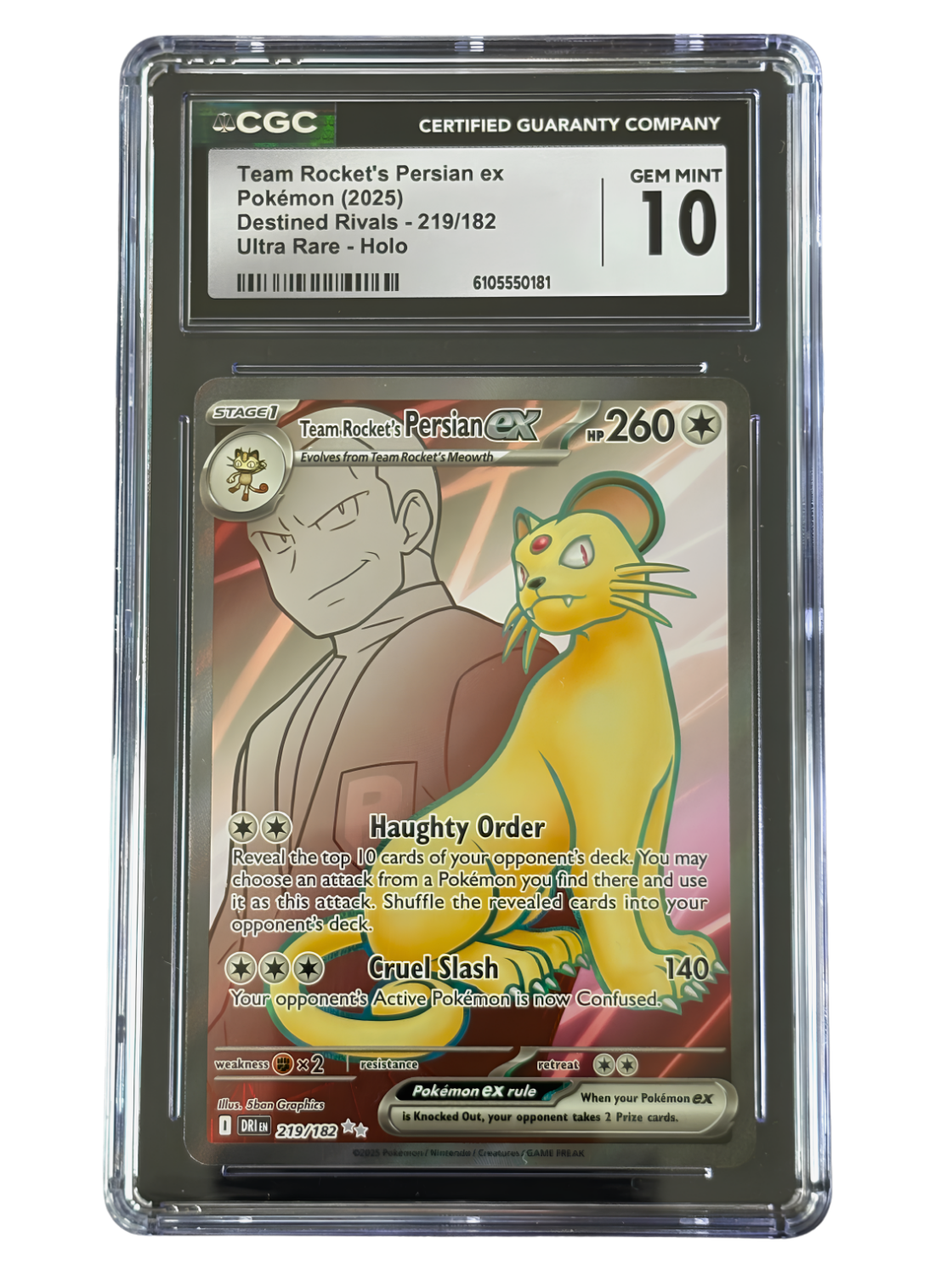 Team Rocket's Persian ex 219/182 Destined Rivals (2025)