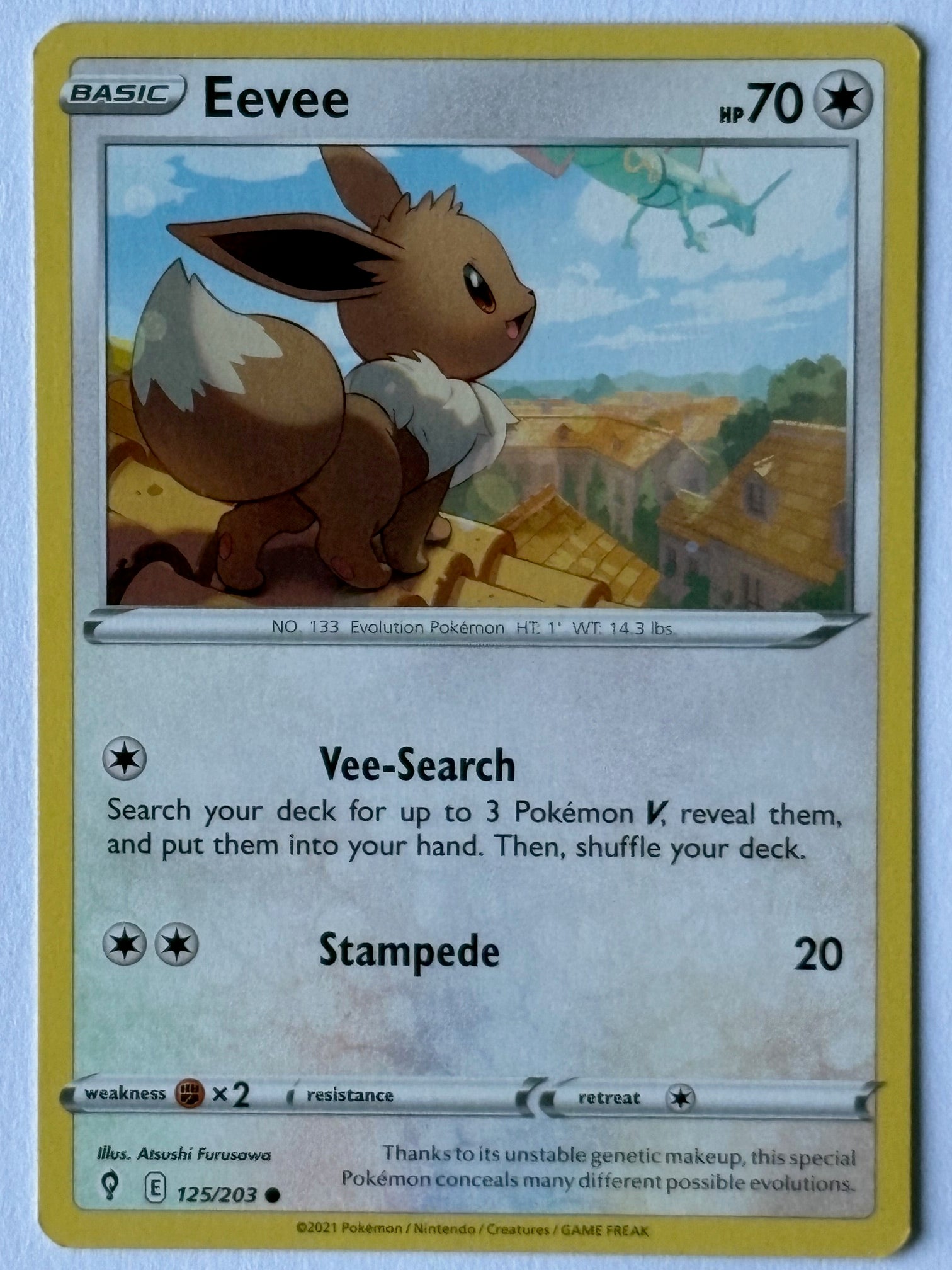 Eevee – 125/203 E (Evolving Skies)