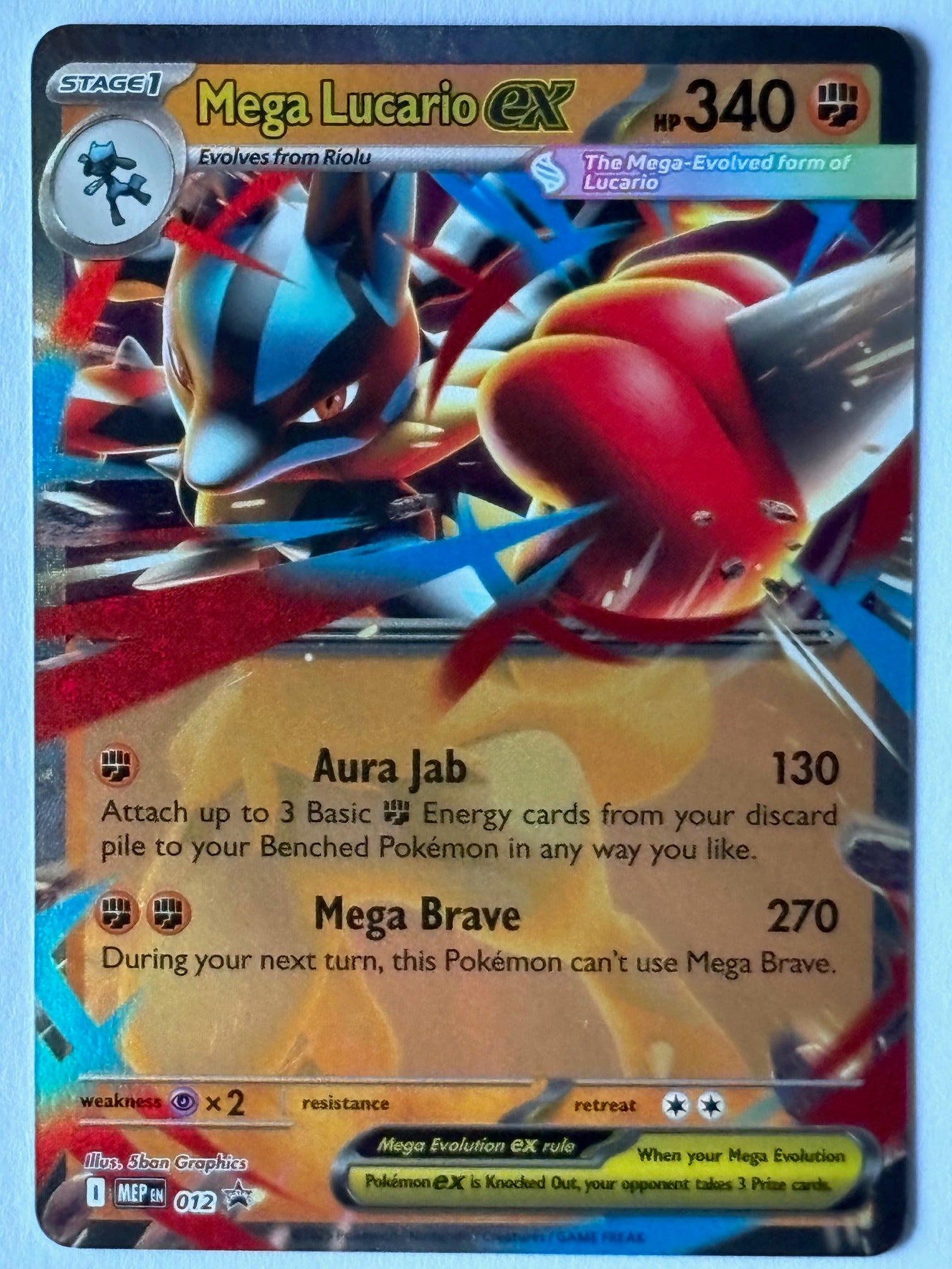 Mega Lucario ex – 012 MEP