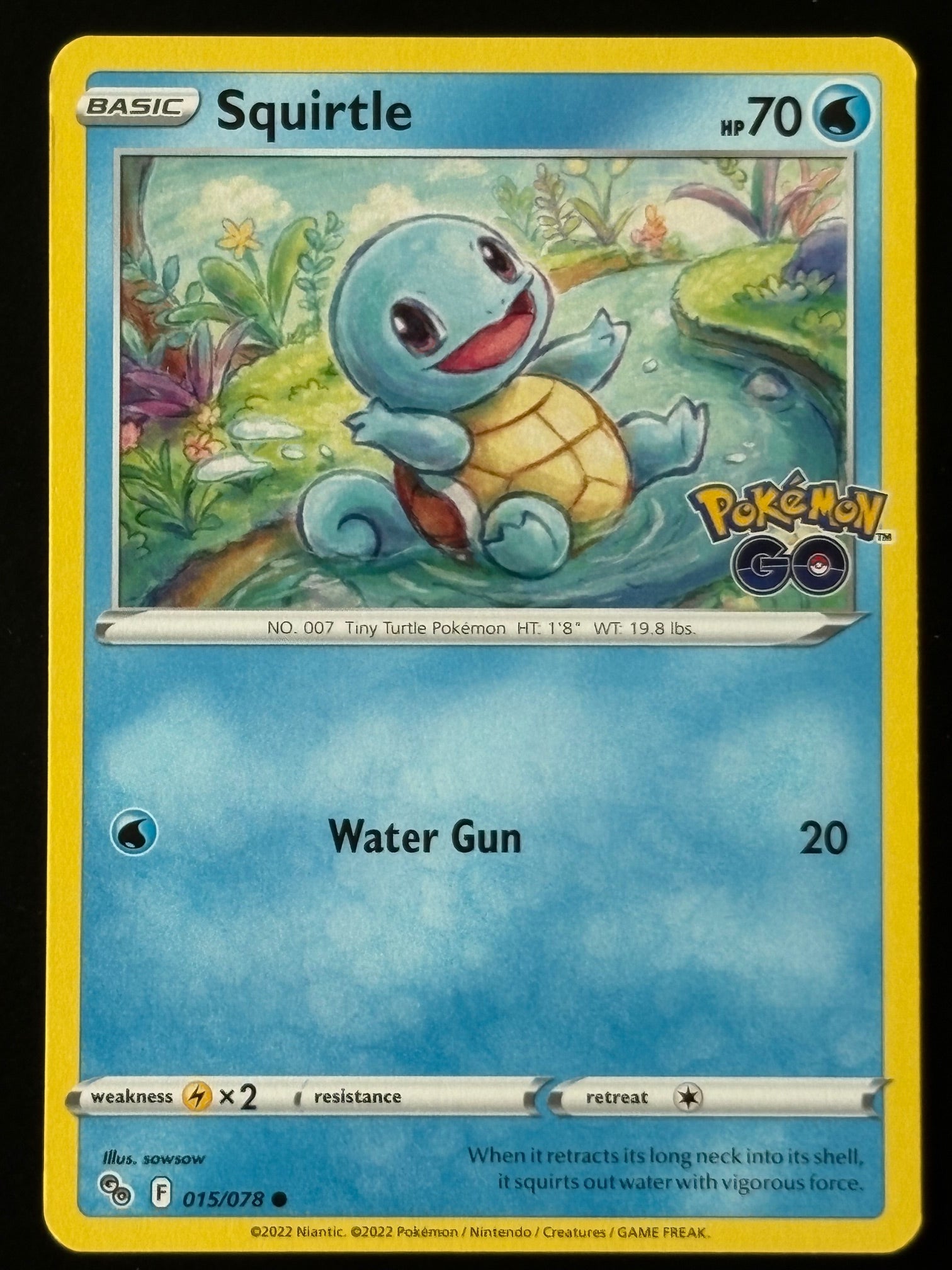 Squirtle – Pokémon 2022 Pokémon GO EN 015/078 Common