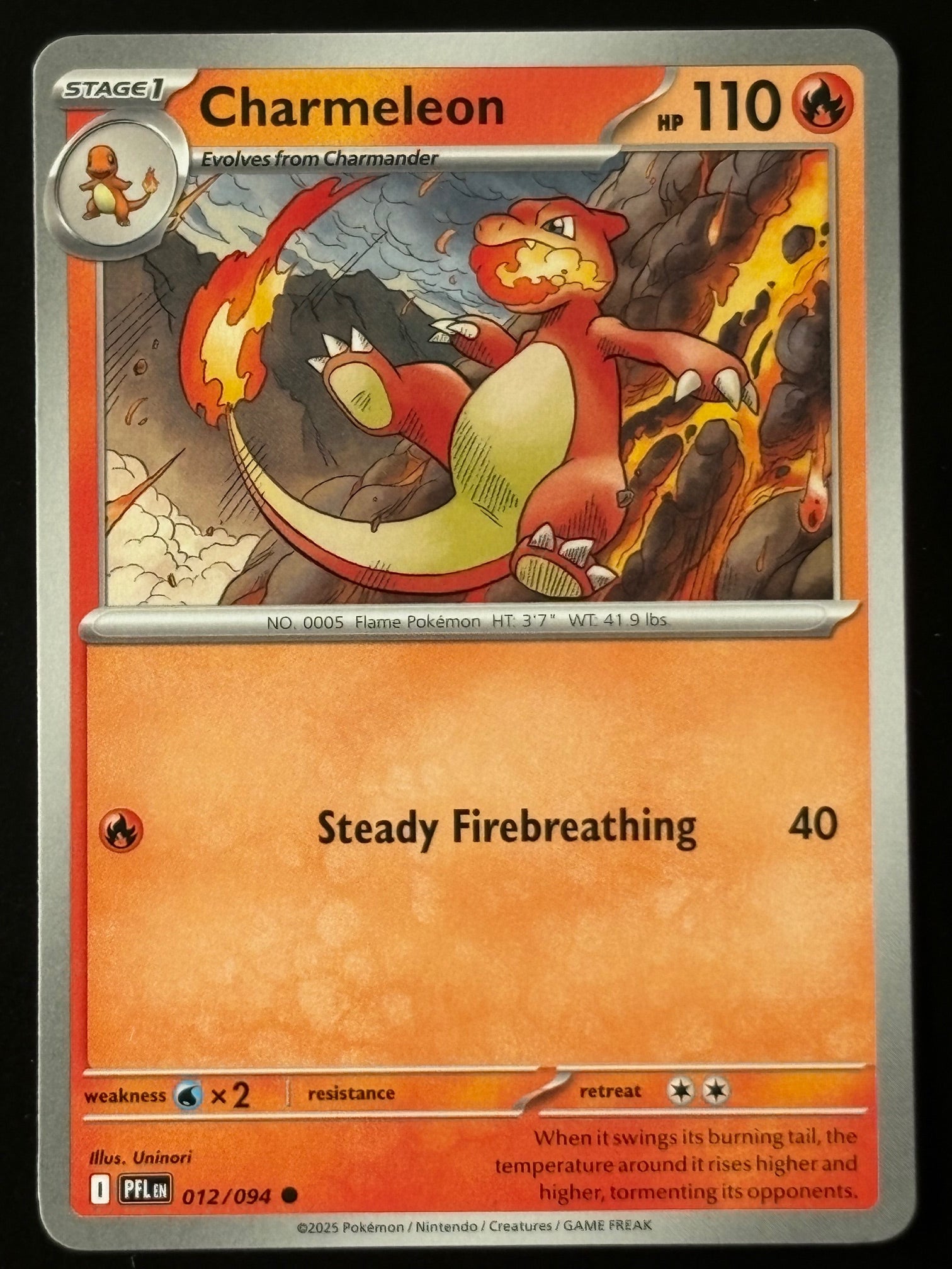 Charmeleon – Pokémon 2025 Legends: Fable EN 012/094 Common