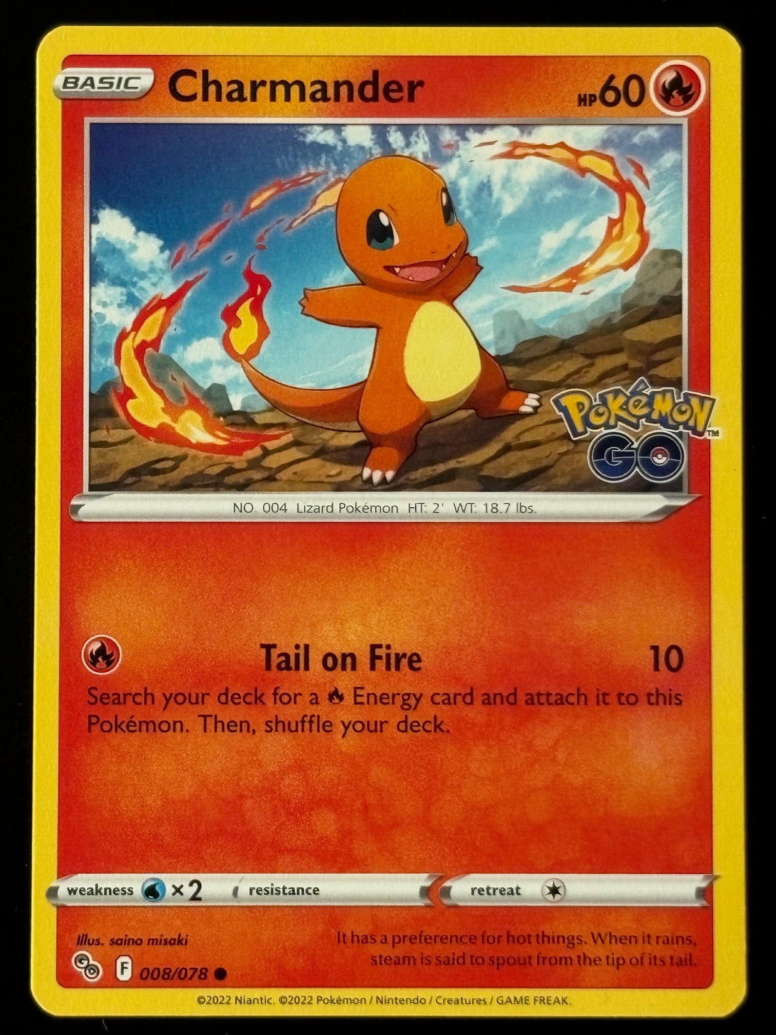 Charmander – Pokémon 2022 Pokémon GO EN 008/078 Common