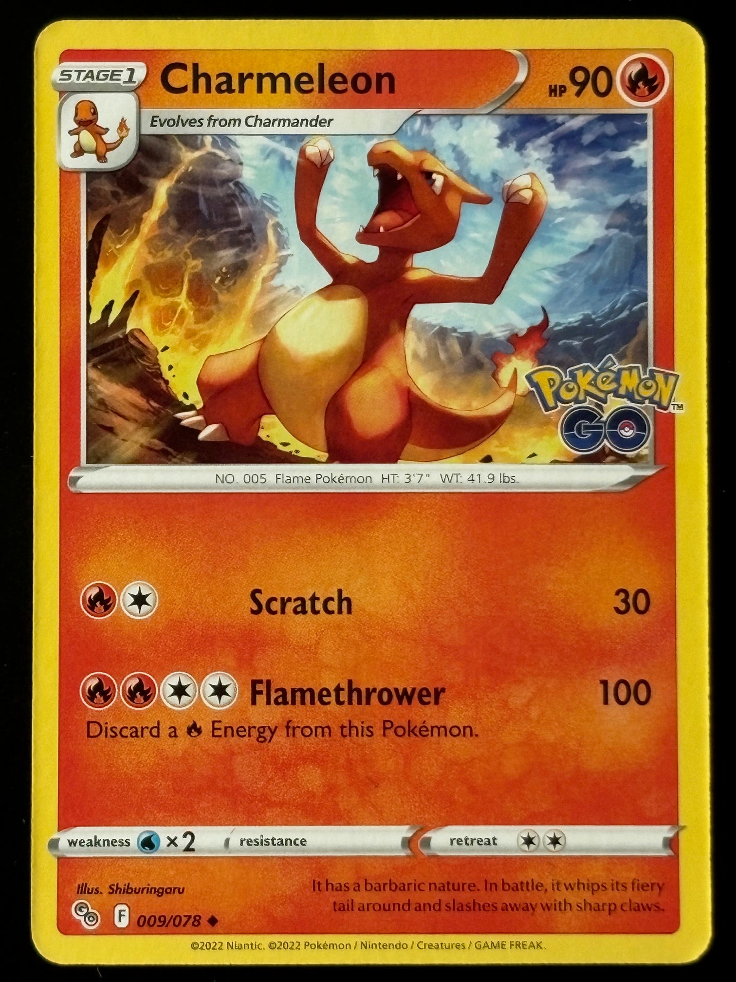 Charmeleon – Pokémon 2022 Pokémon GO EN 009/078 Common