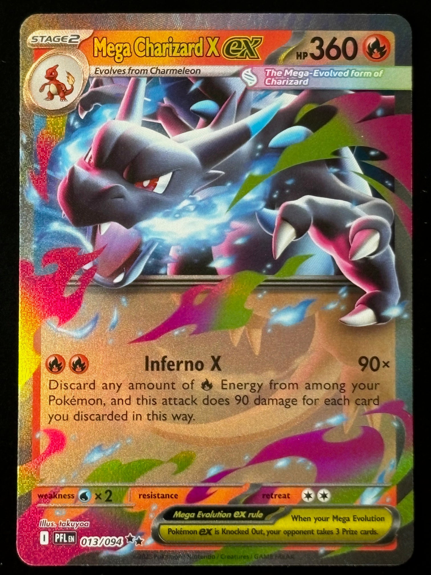 Mega Charizard X ex – 013/094 PFL (Double Rare ★★)
