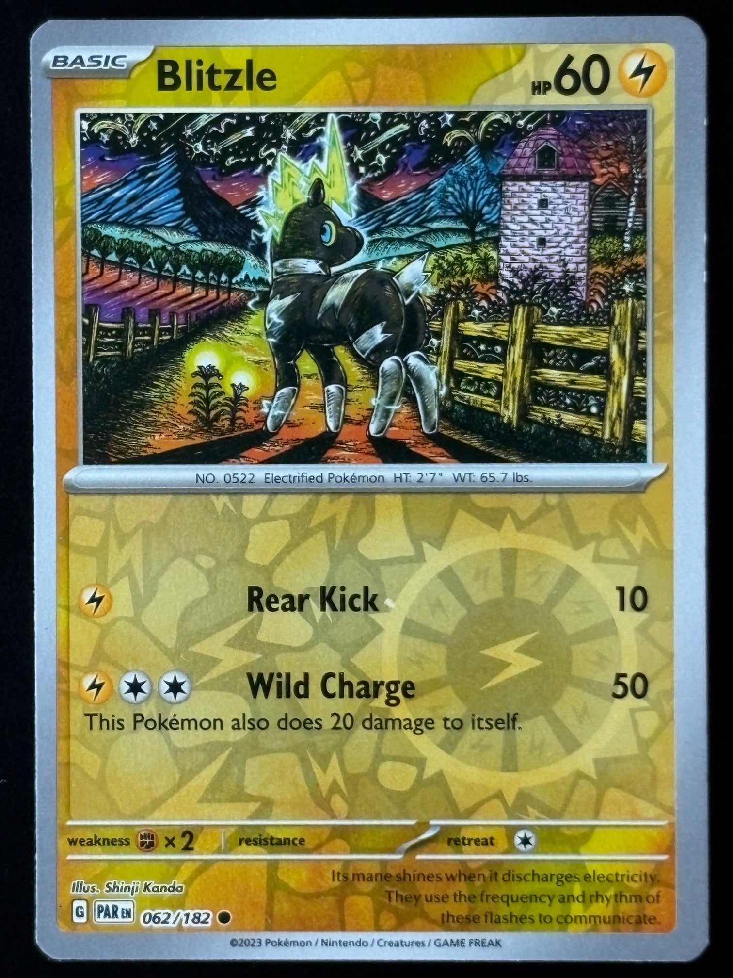 Blitzle – Pokémon 2023 Paradox Rift EN 062/182 Common Holo