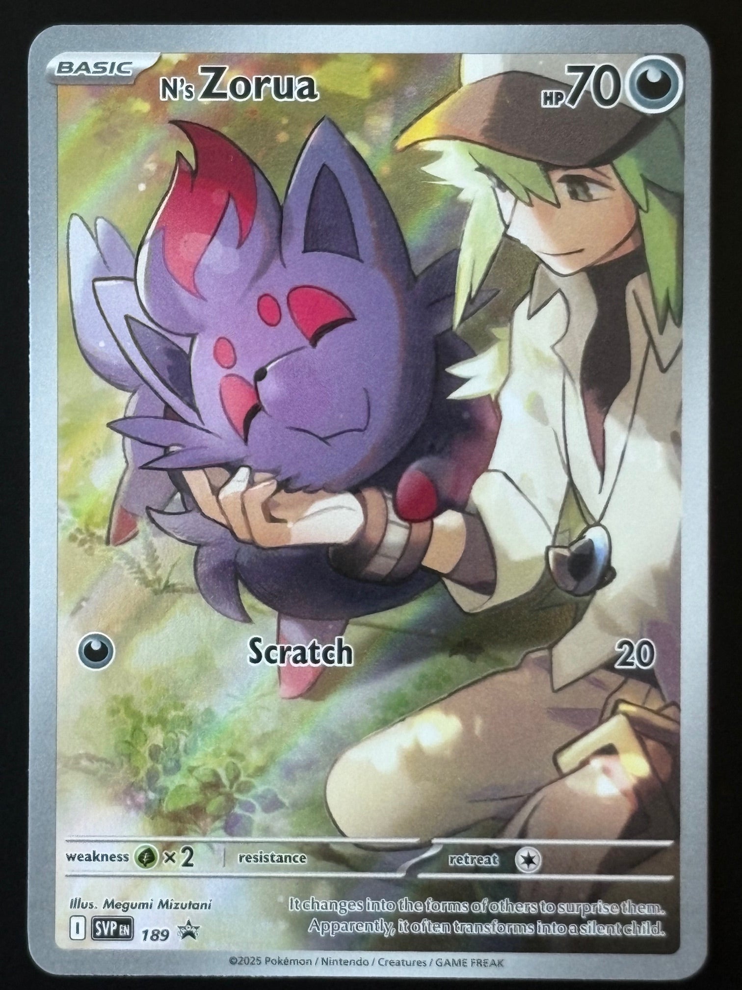 N's Zorua – Pokemon 2025 Black Star Promos EN SVP 189 Illustration Rare