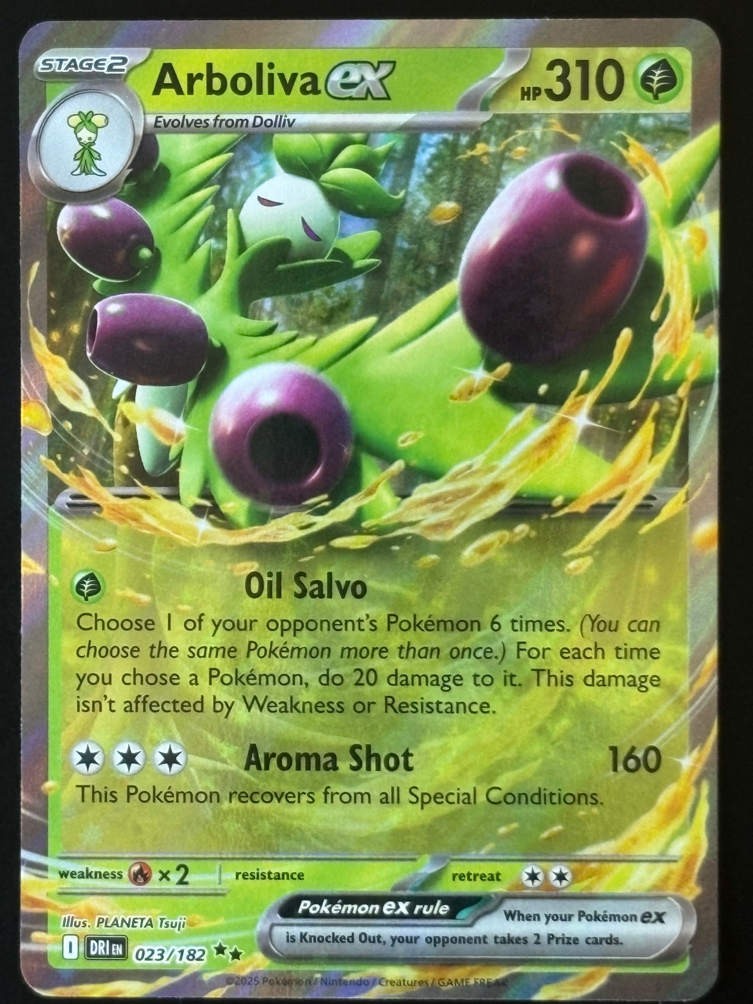 Arboliva ex – Pokemon 2025 Destined Rivals EN 023/182 Double Rare