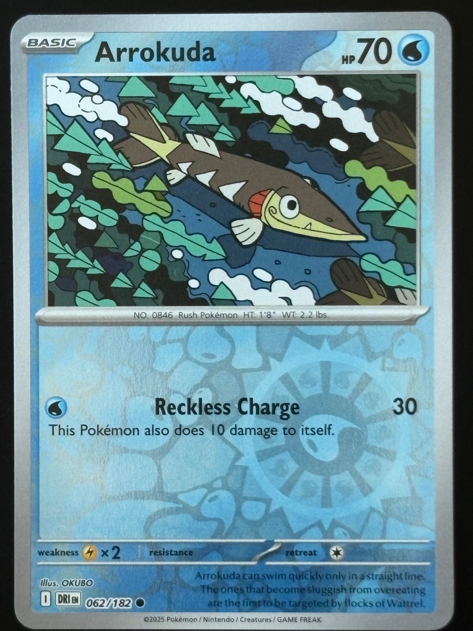 Arrokuda – Pokemon 2025 Destined Rivals EN 062/182 Common