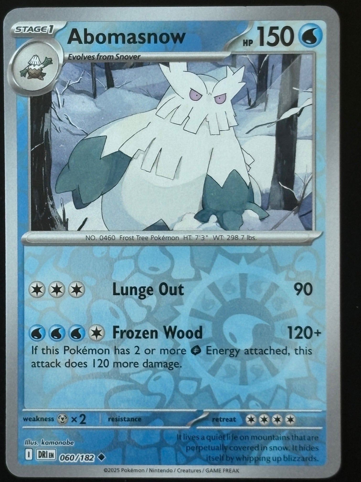 Abomasnow – Pokemon 2025 Destined Rivals EN 060/182 Uncommon