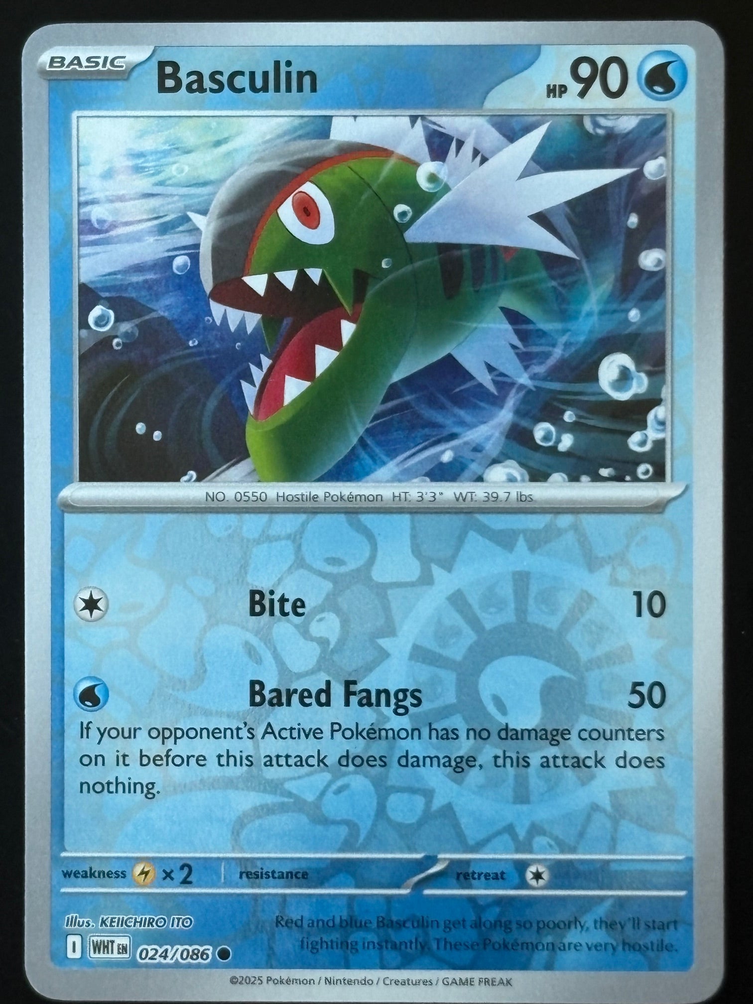 Basculin – Pokemon 2025 WHT EN 024/086 Common