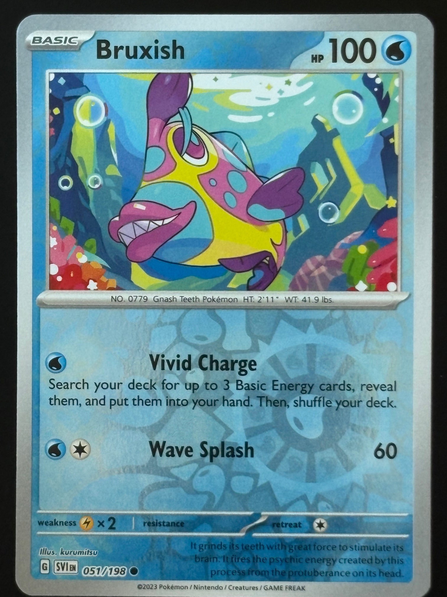 Bruxish – Pokemon 2023 Scarlet & Violet Base EN 051/198 Common