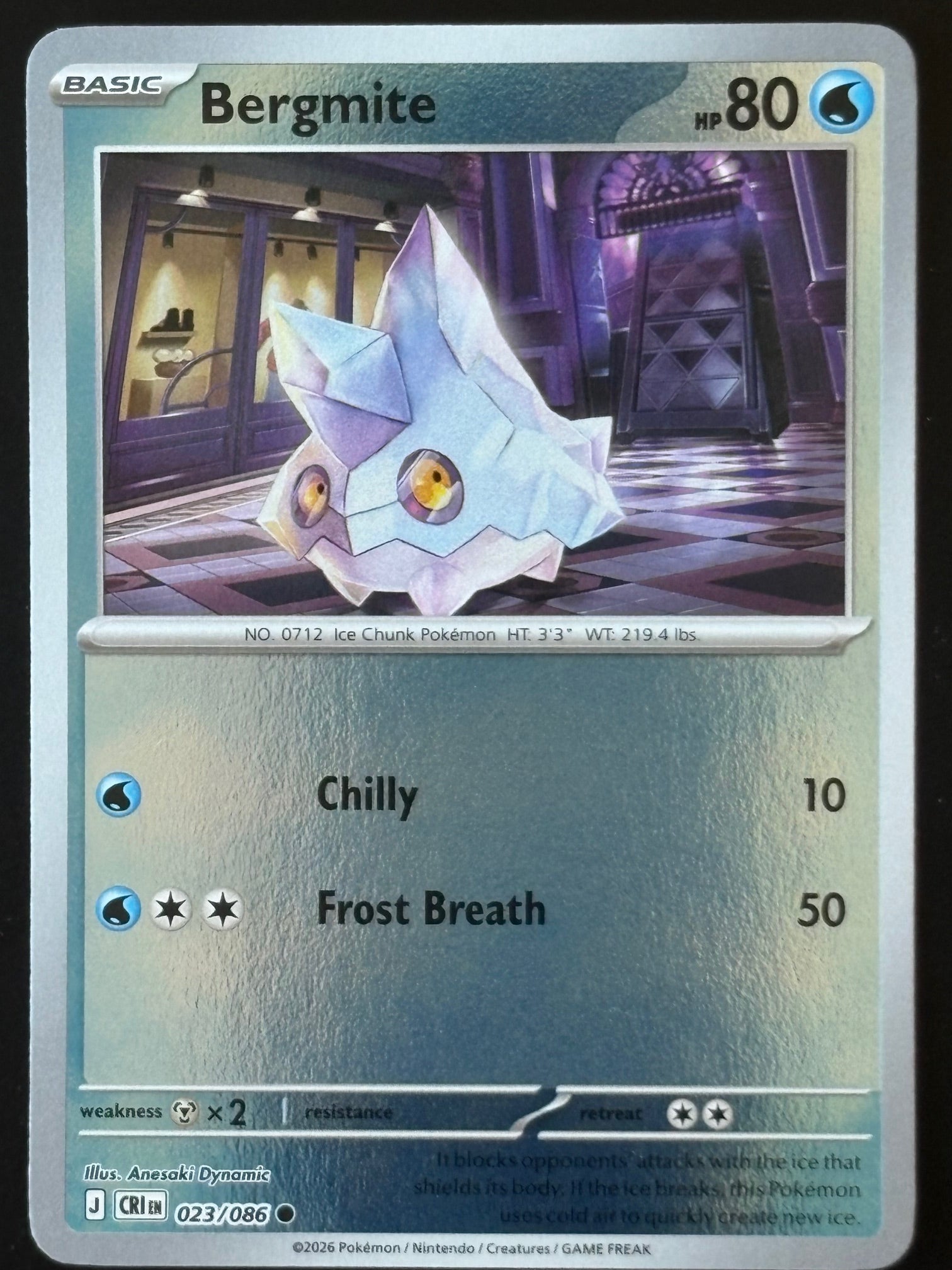 Bergmite – Pokemon 2026 Crimson Ivy EN 023/086 Reverse Holo