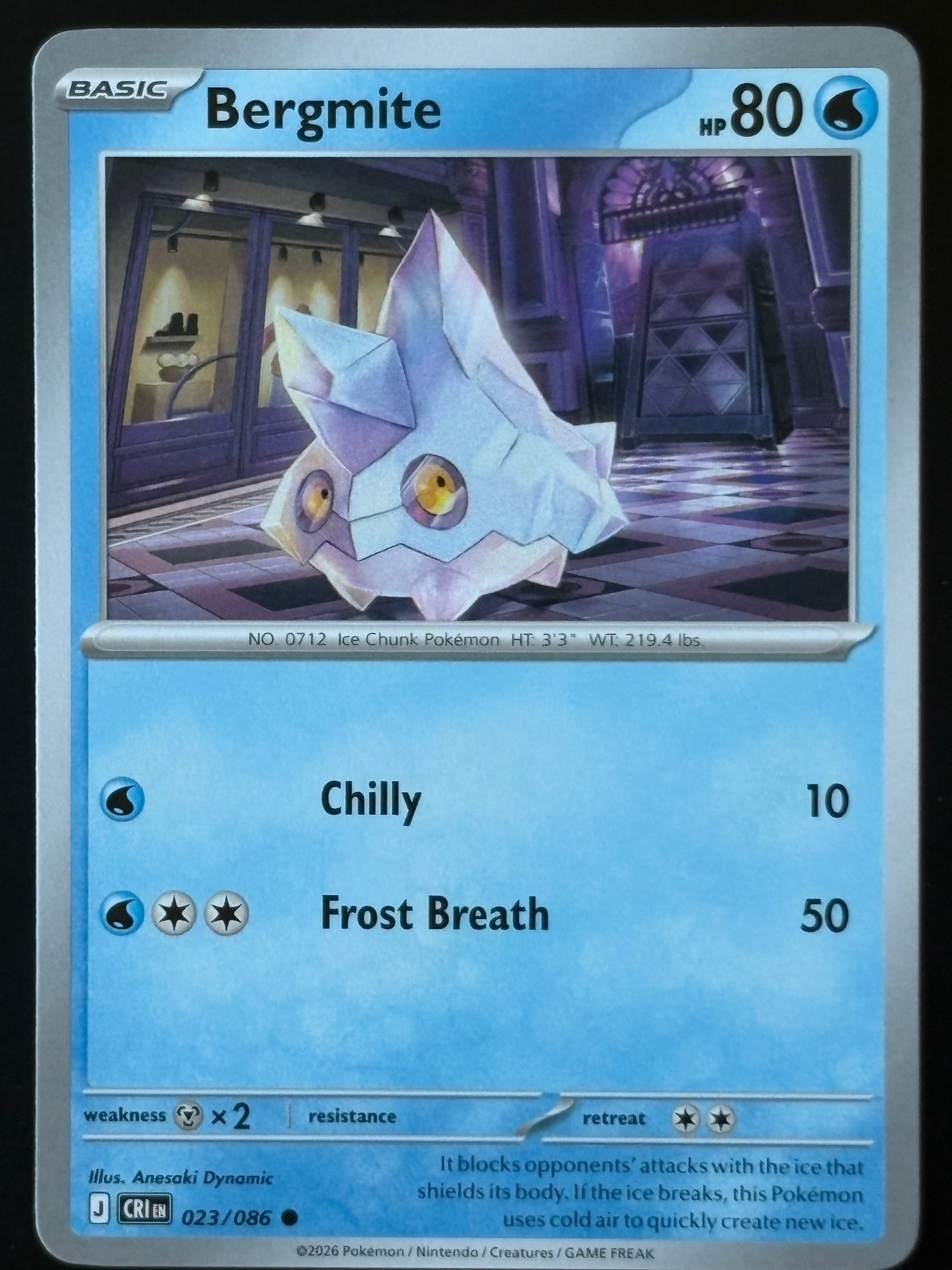 Bergmite – Pokemon 2026 Crimson Ivy EN 023/086 Common
