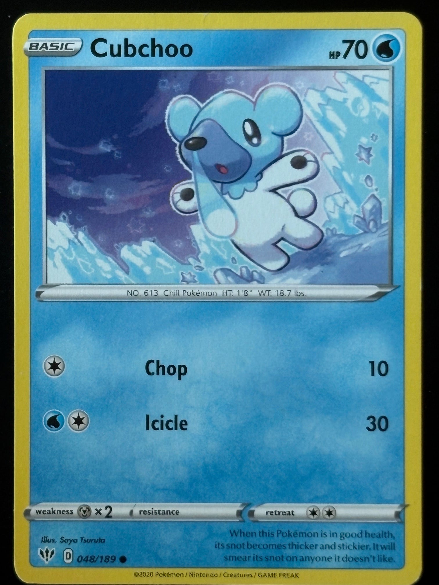 Cubchoo – Pokemon 2021 Fusion Strike EN 048/189 Common