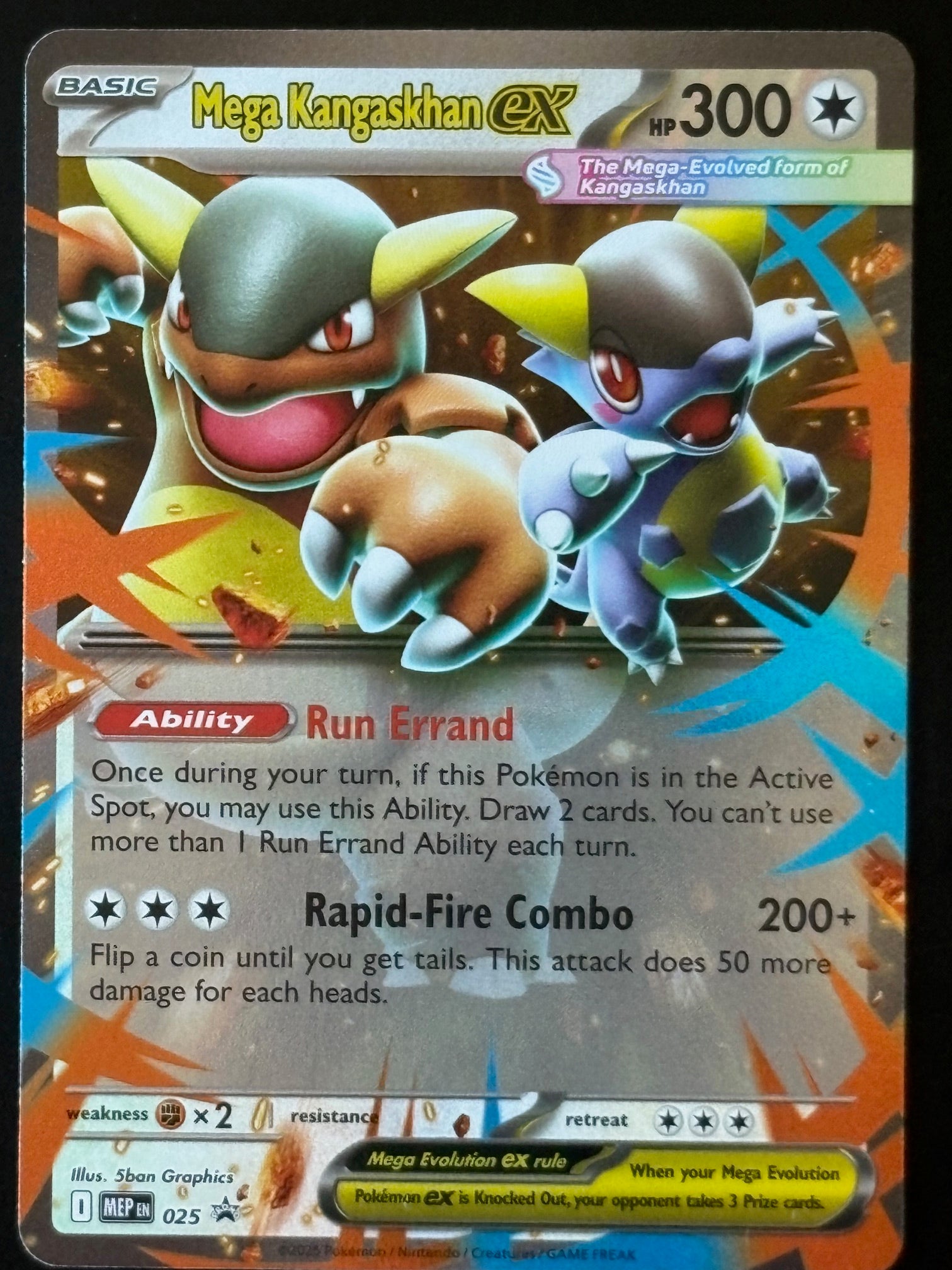 Mega Kangaskhan ex – Pokemon 2025 MEP EN 025 Double Rare