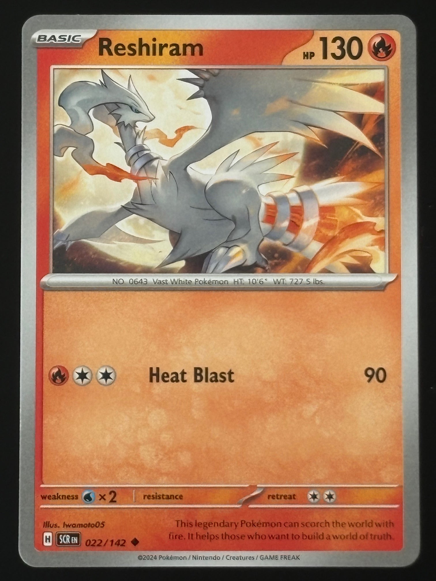 Reshiram 022/142 – Pokémon 2024 SCR EN