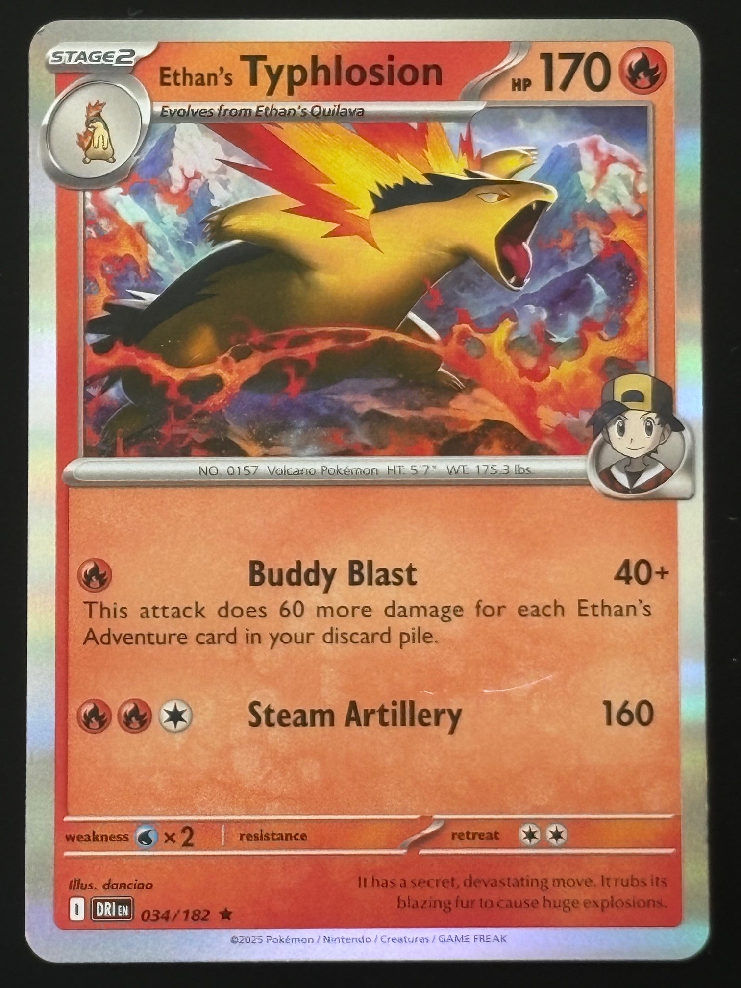 Ethan's Typhlosion 034/182 – Pokémon 2025 DRI EN