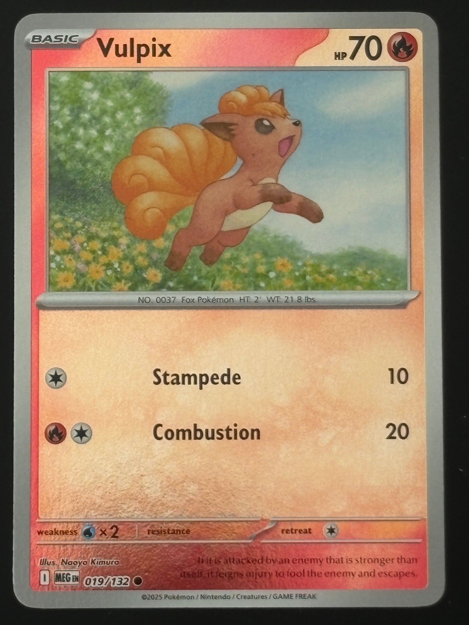 Vulpix 019/132 – Pokémon 2025 MEG EN