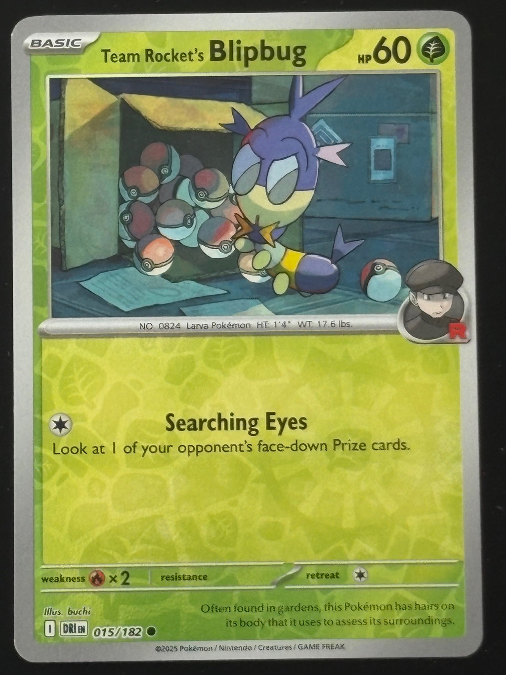 Team Rocket's Blipbug 015/182 – Pokémon 2025 DRI EN (Holo)