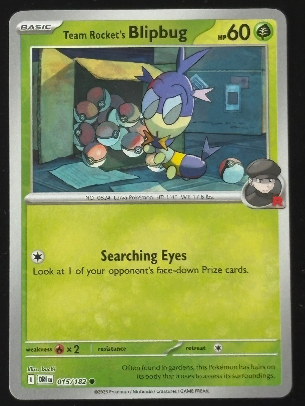 Team Rocket's Blipbug 015/182 – Pokémon 2025 DRI EN (Holo)