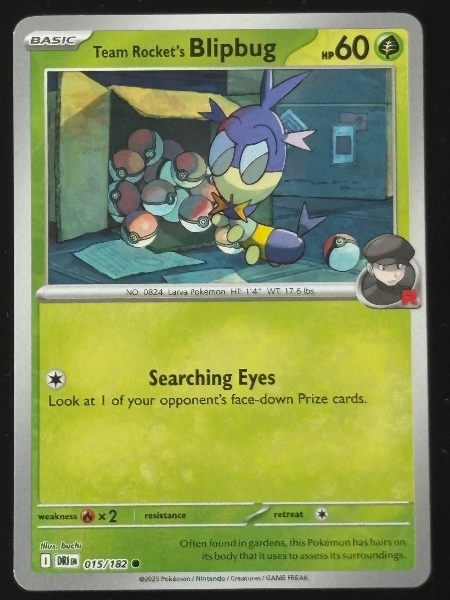 Team Rocket's Blipbug 015/182 – Pokémon 2025 DRI EN (Holo)