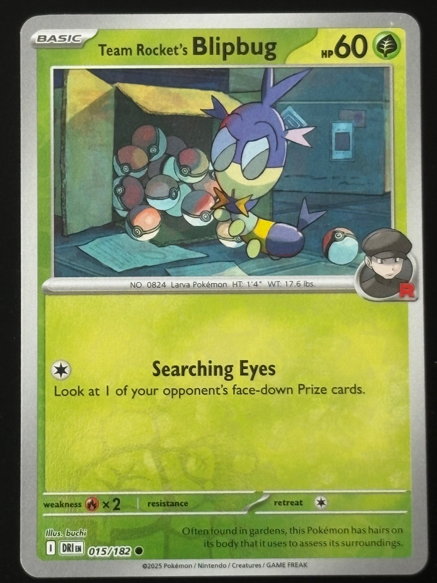 Team Rocket's Blipbug 015/182 – Pokémon 2025 DRI EN