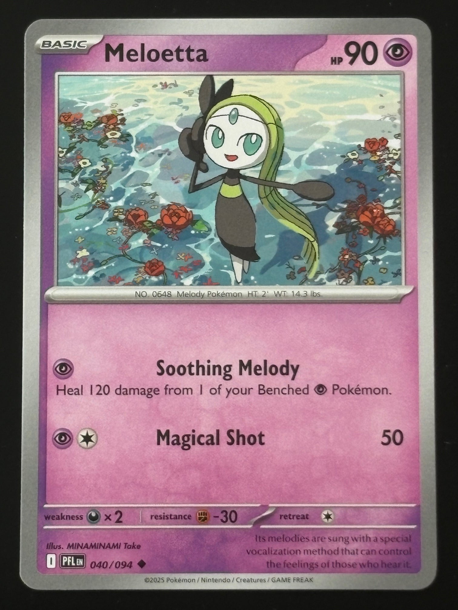 Meloetta 040/094 Holo – Pokémon 2025 PFL EN