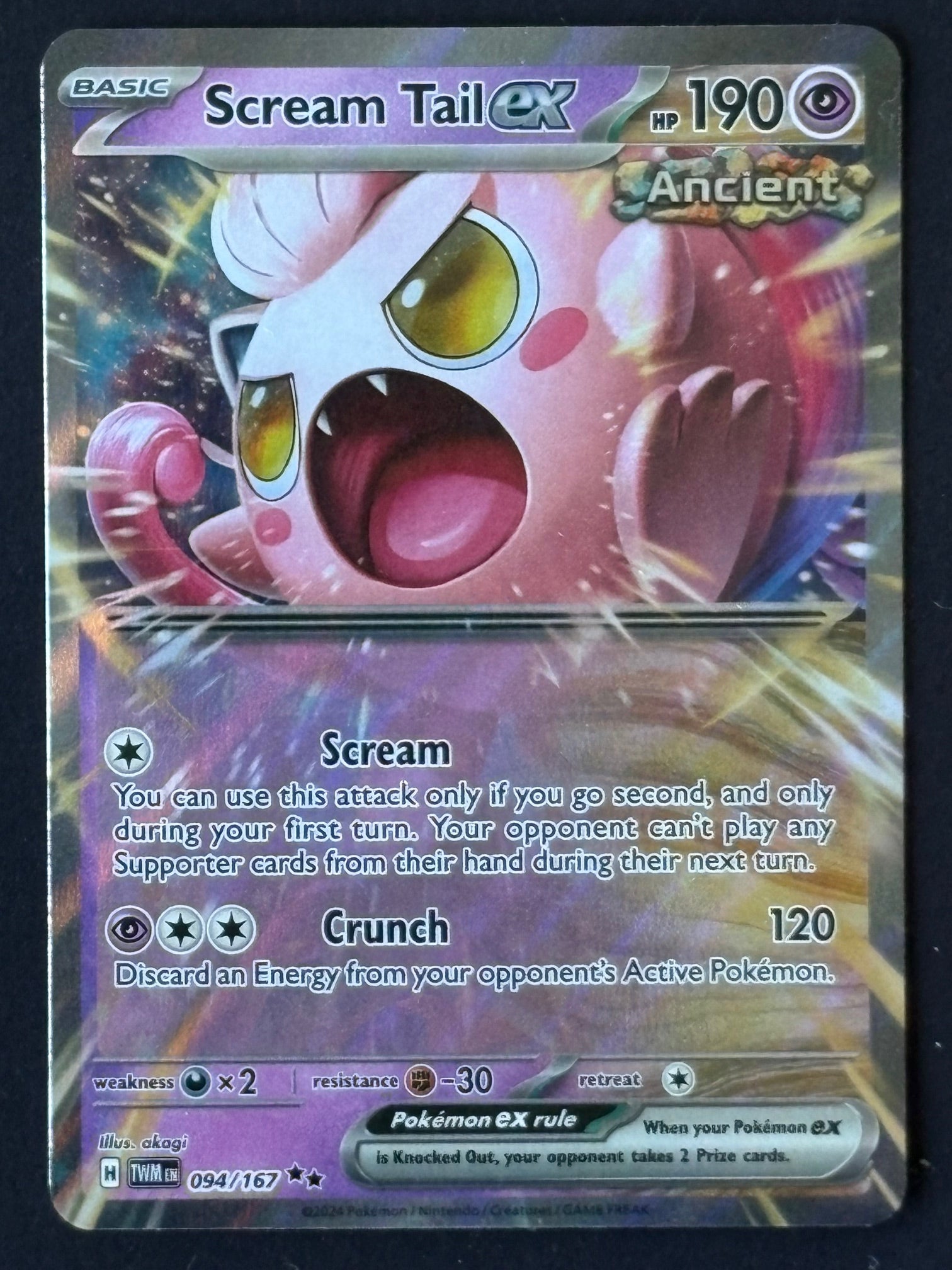 Scream Tail ex 094/167 – Pokémon 2024 TWM EN