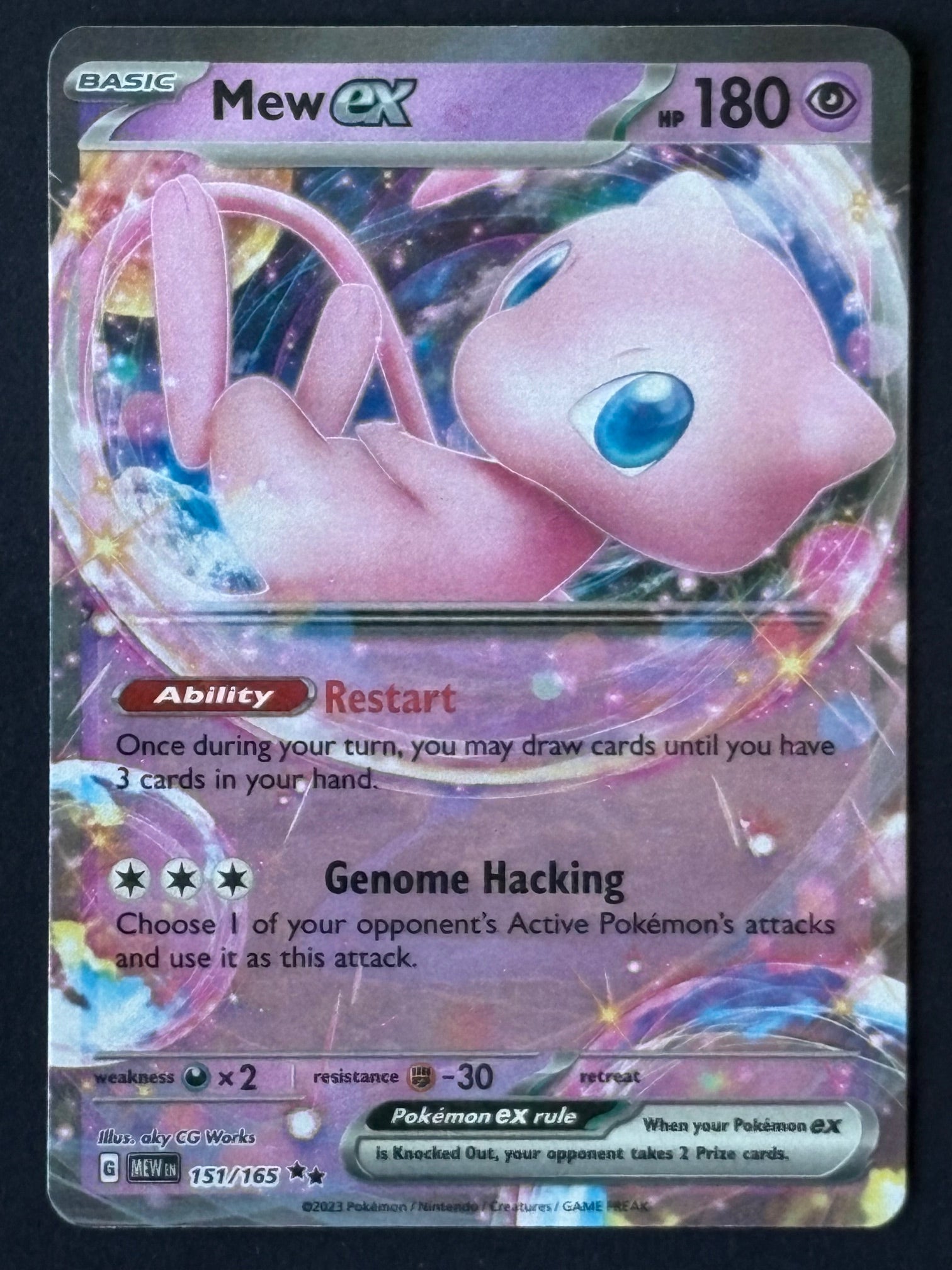 Mew ex 151/165 – Pokémon 2023 MEW EN