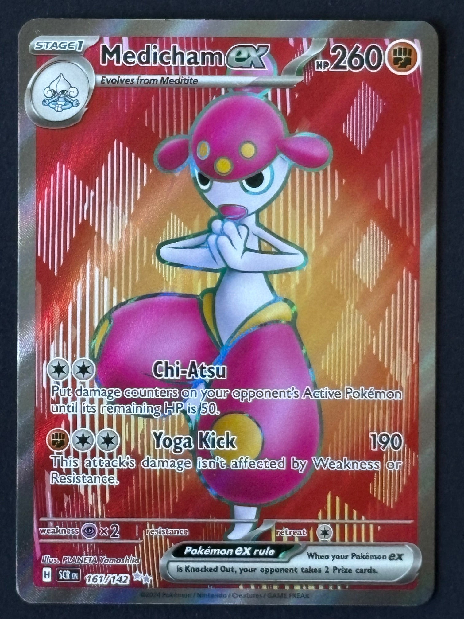 Medicham ex 161/142 – Pokémon 2024 SCR EN (Full Art)