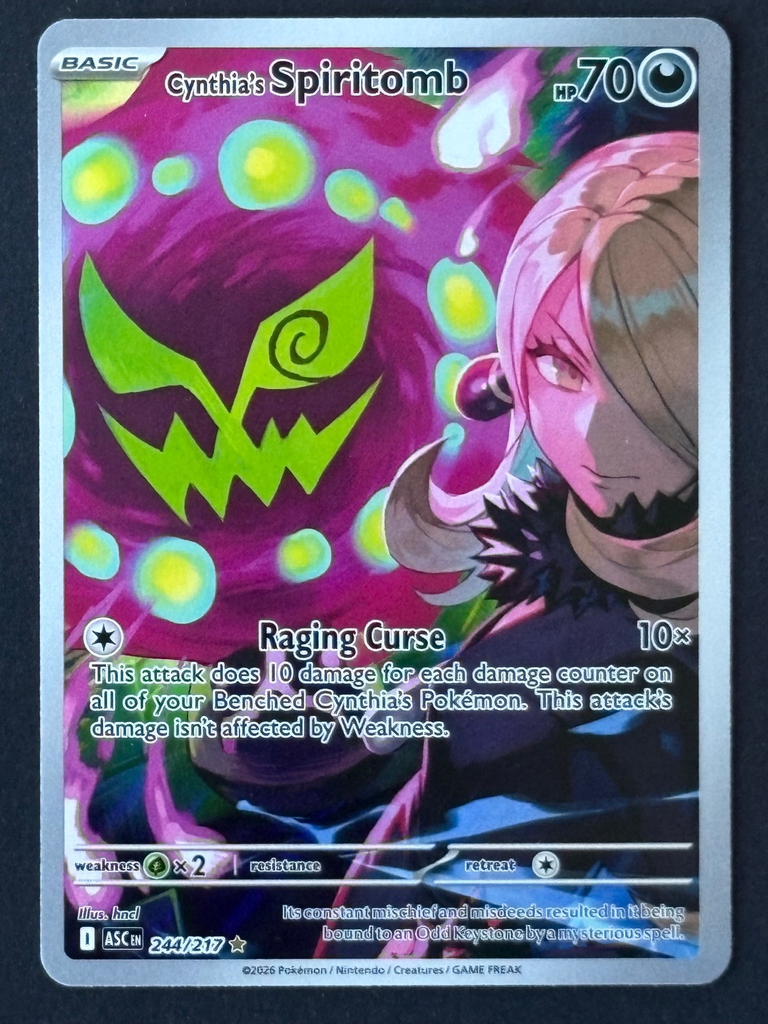 Cynthia's Spiritomb 244/217 – Pokémon 2026 ASC EN (Full Art)