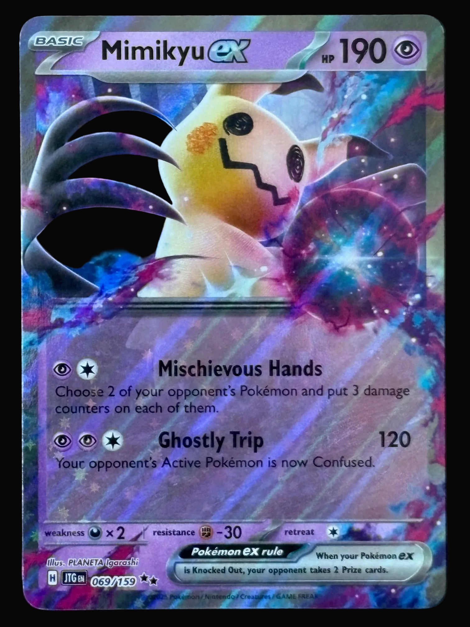 Mimikyu ex 069/159 – Pokémon 2025 JTG EN