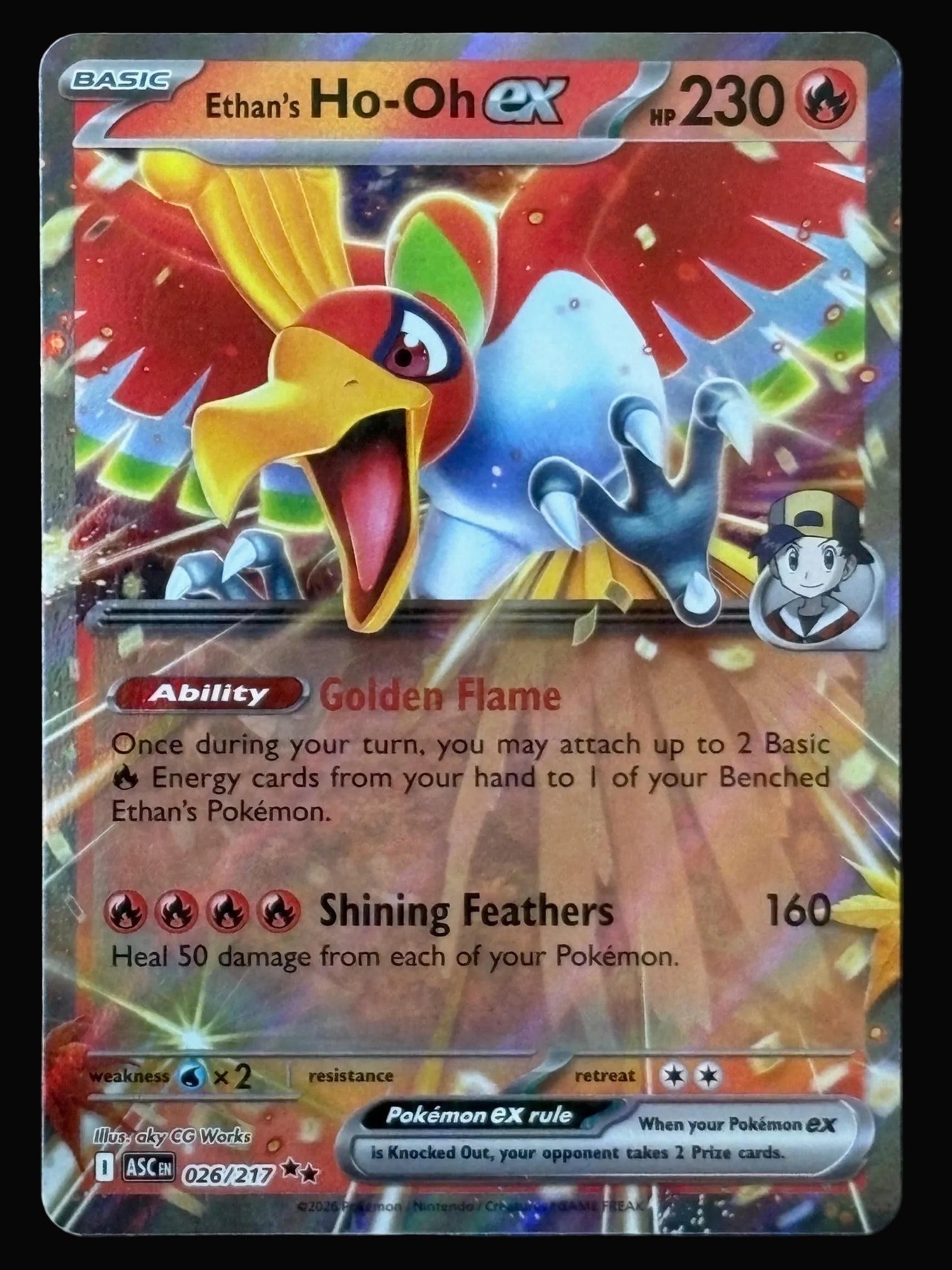 Ethan's Ho-Oh ex 026/217 – Pokémon 2026 ASC EN