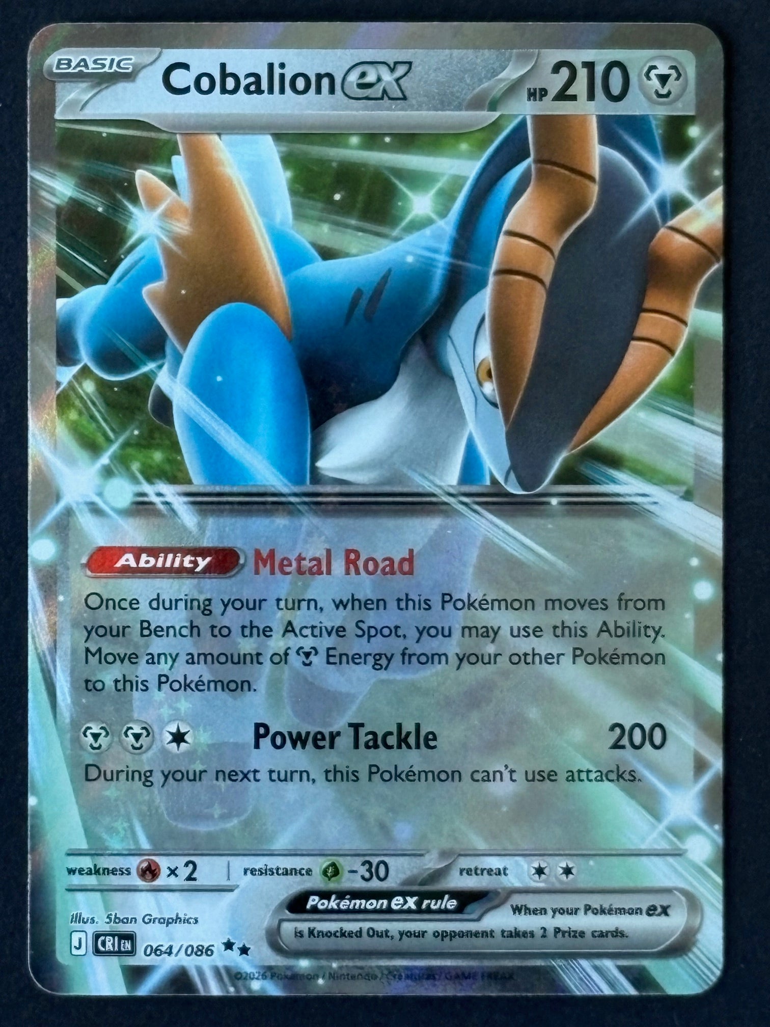 Cobalion ex 064/086 – Pokémon 2026 CRI EN