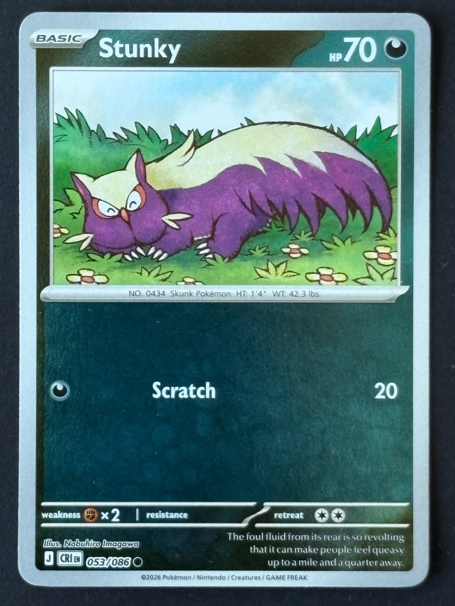 Stunky 053/086 – Pokémon 2026 CRI EN