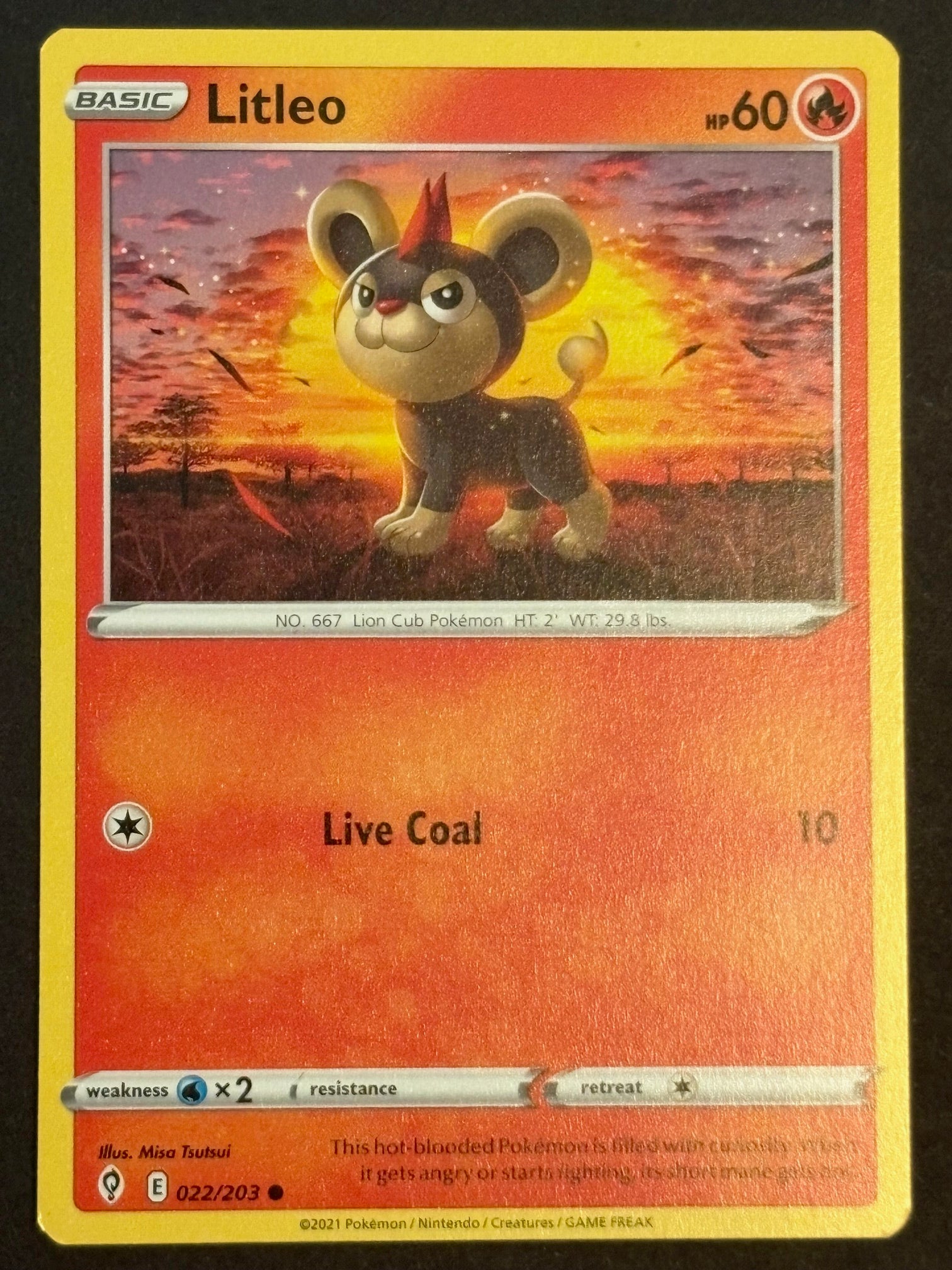 Litleo 022/203 – Pokémon 2021 E EN