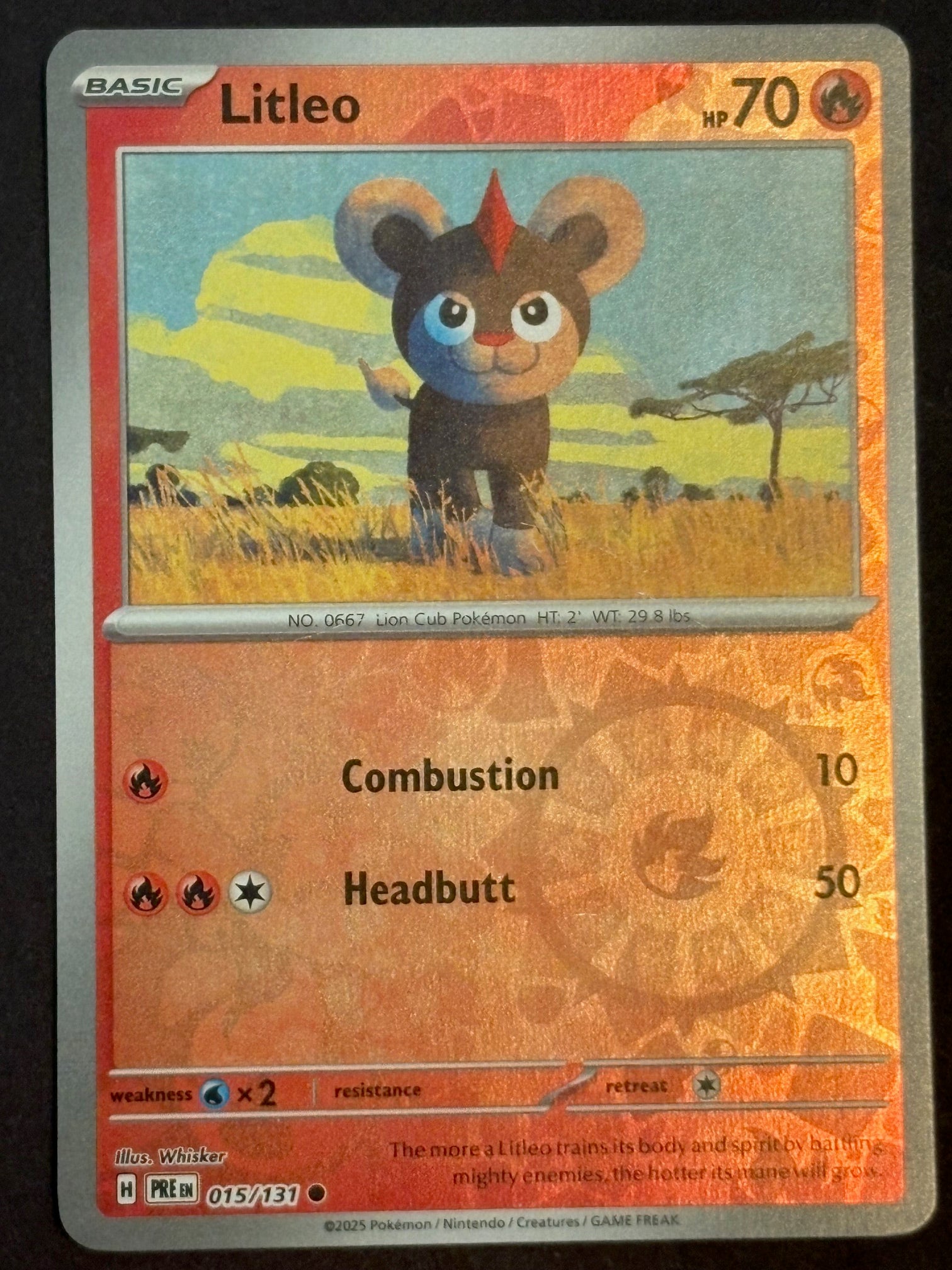 Litleo 015/131 – Pokémon 2025 PRE EN Reverse Holo