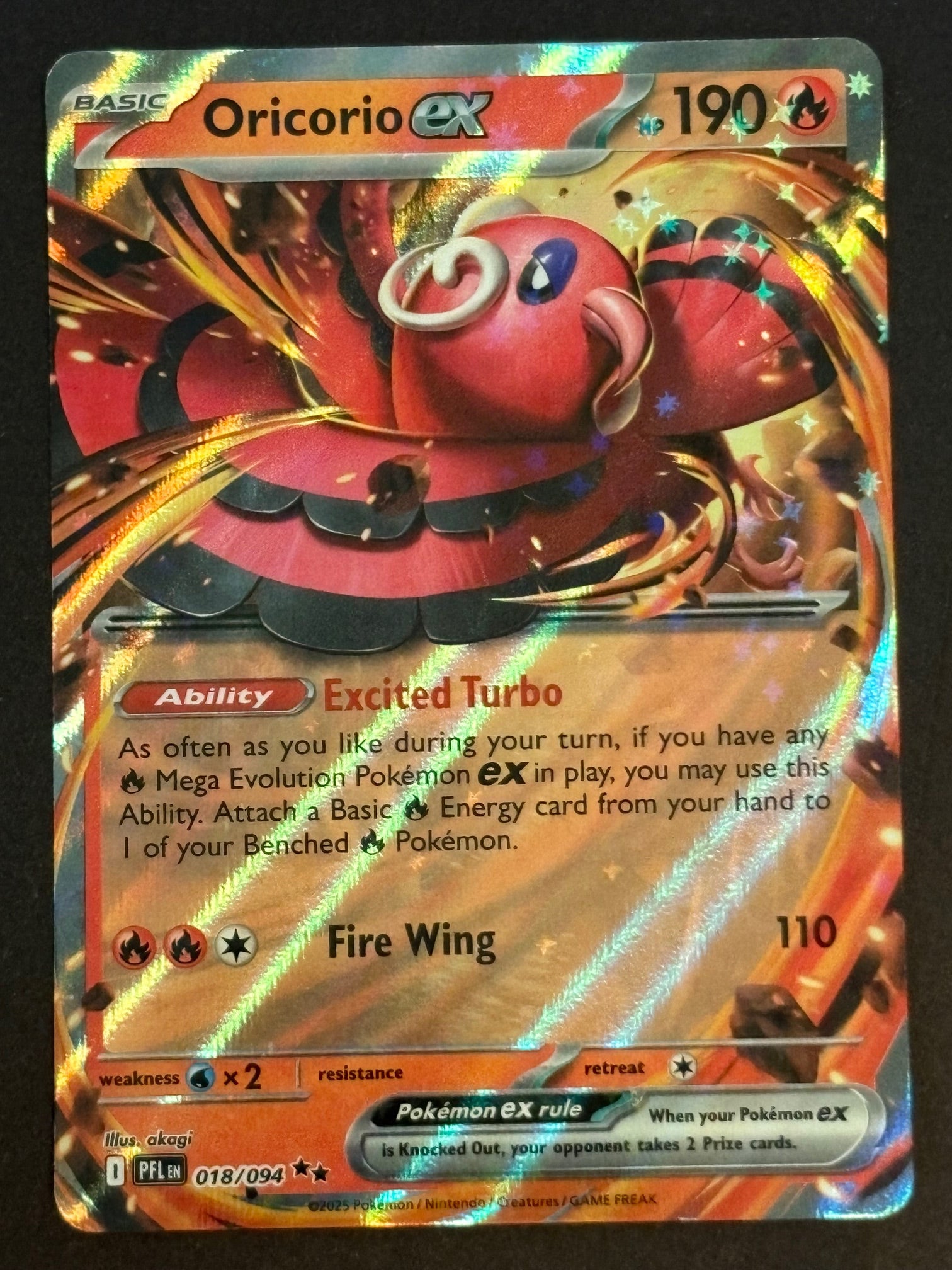 Oricorio ex – 018/094 PFL EN