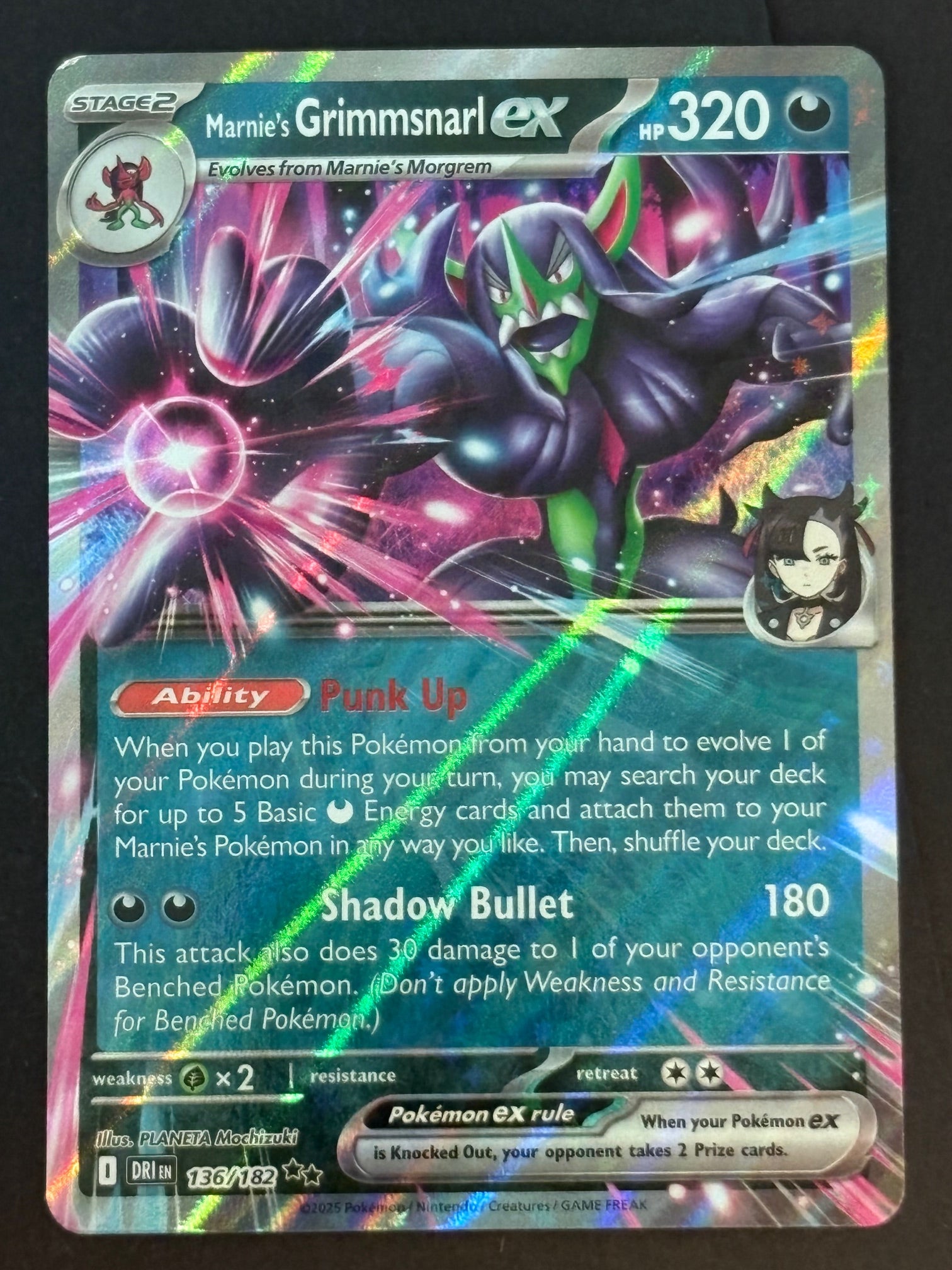 Marnie's Grimmsnarl ex – 136/182 DRI EN