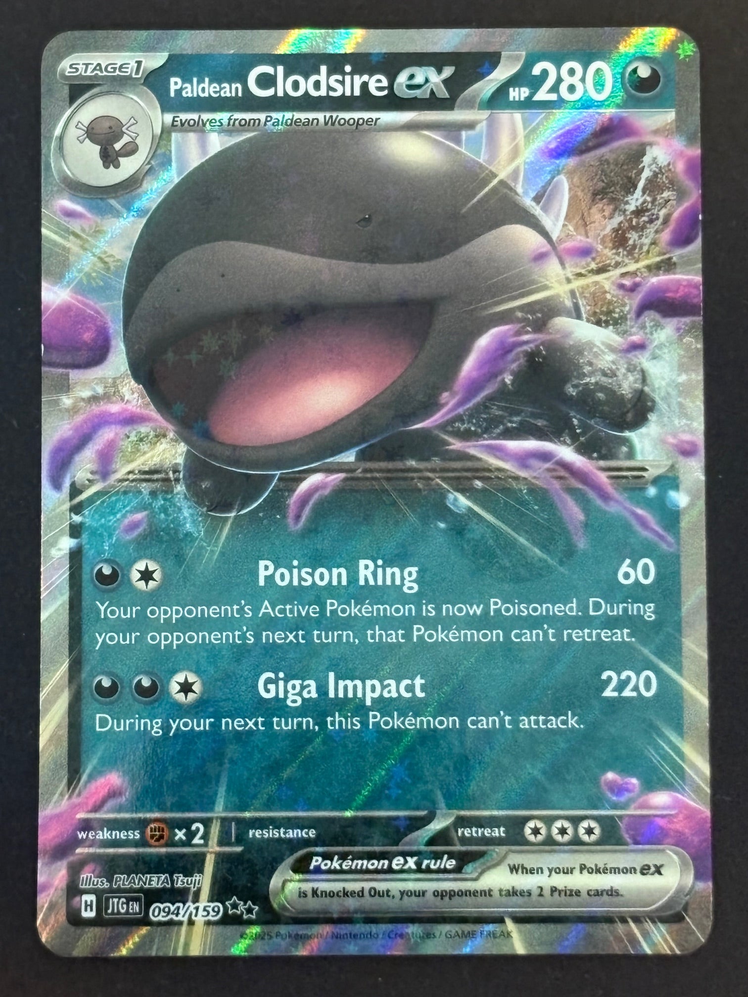 Paldean Clodsire ex – 094/159 JTG EN