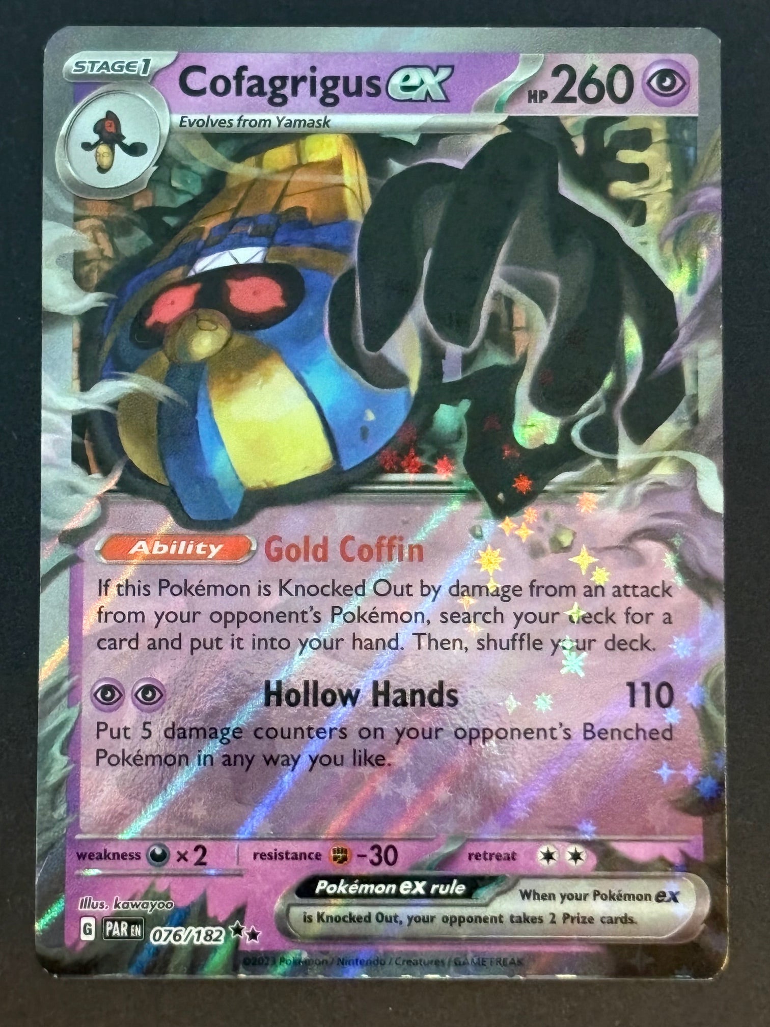 Cofagrigus ex – 076/182 PAR EN