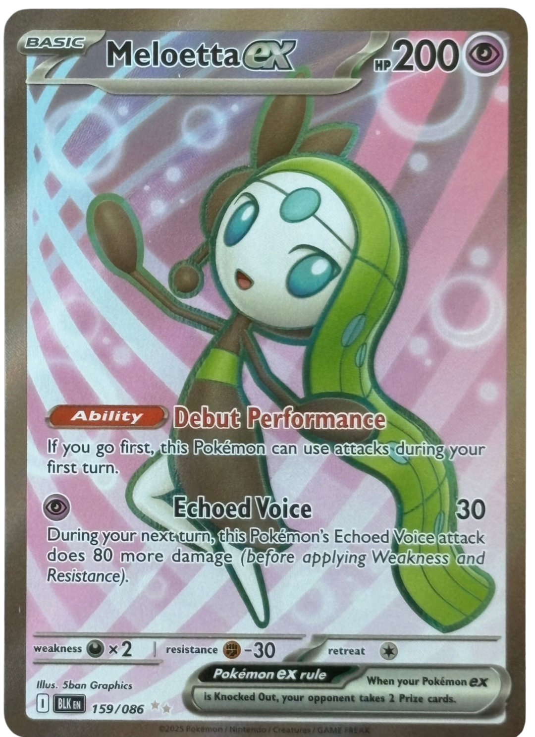 Meloetta ex 159/086 Shrouded Fable (2024) [Near Mint]
