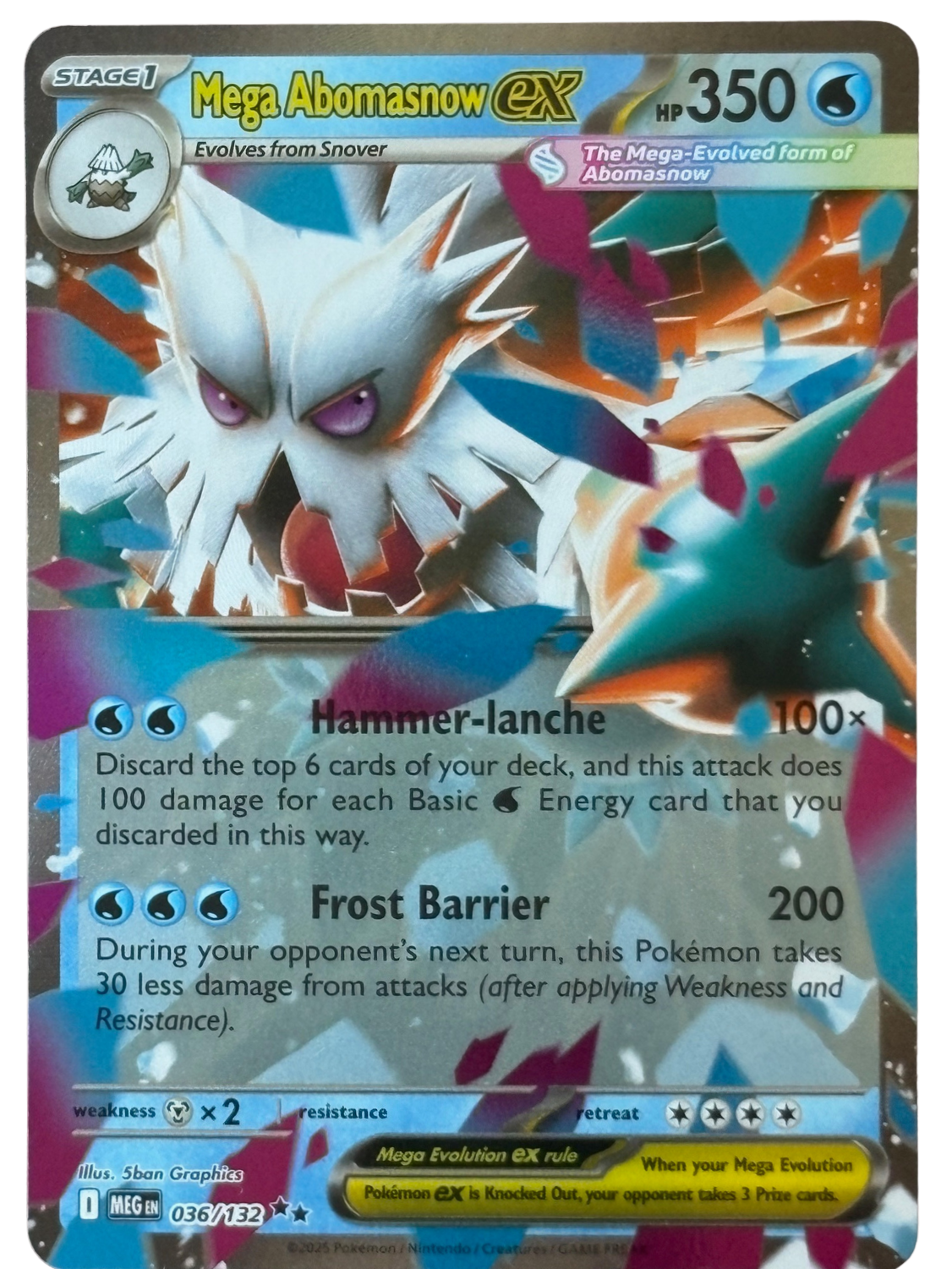 Mega Abomasnow ex 036/132 MEG (2025) [Near Mint]