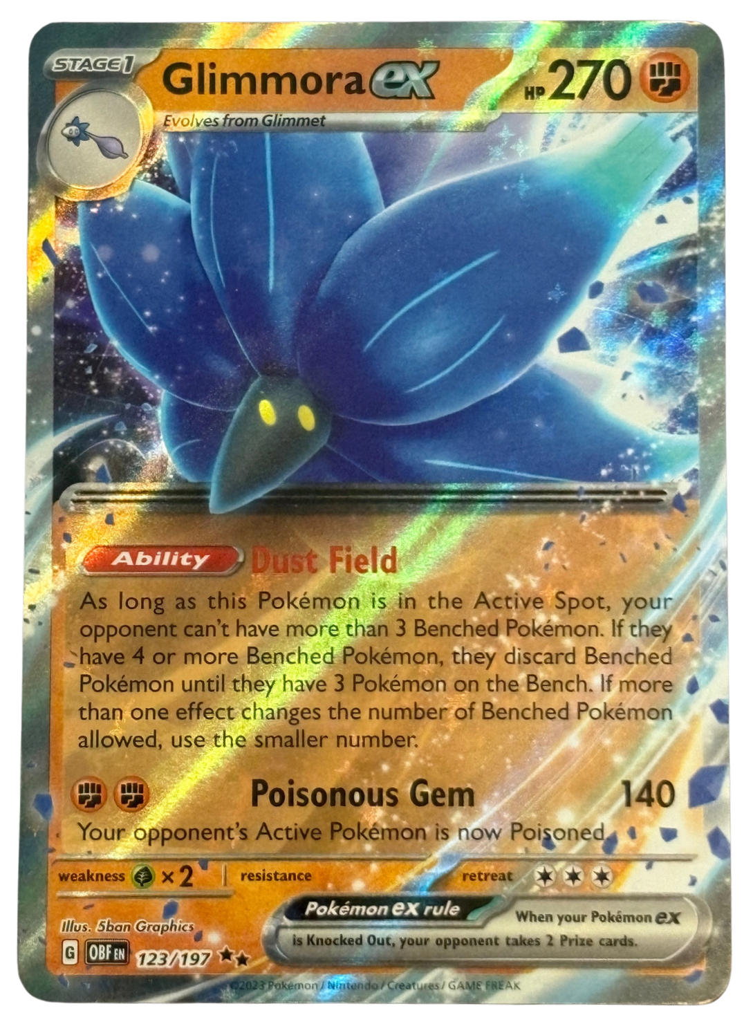 Glimmora ex 123/197 Obsidian Flames (2023) [Near Mint]