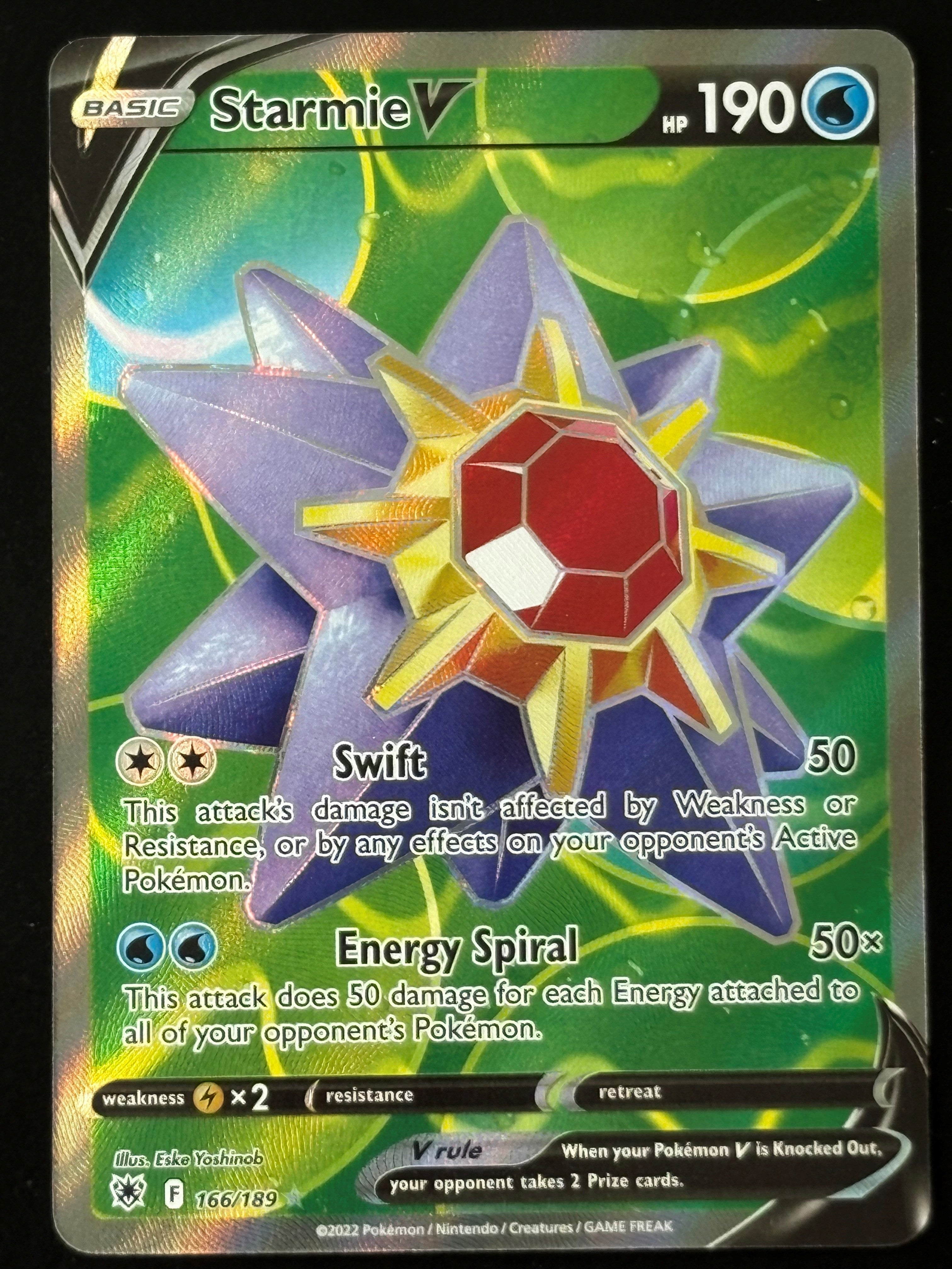 Starmie V – Pokémon 2022 Astral Radiance EN 166/189 Full Art Rare