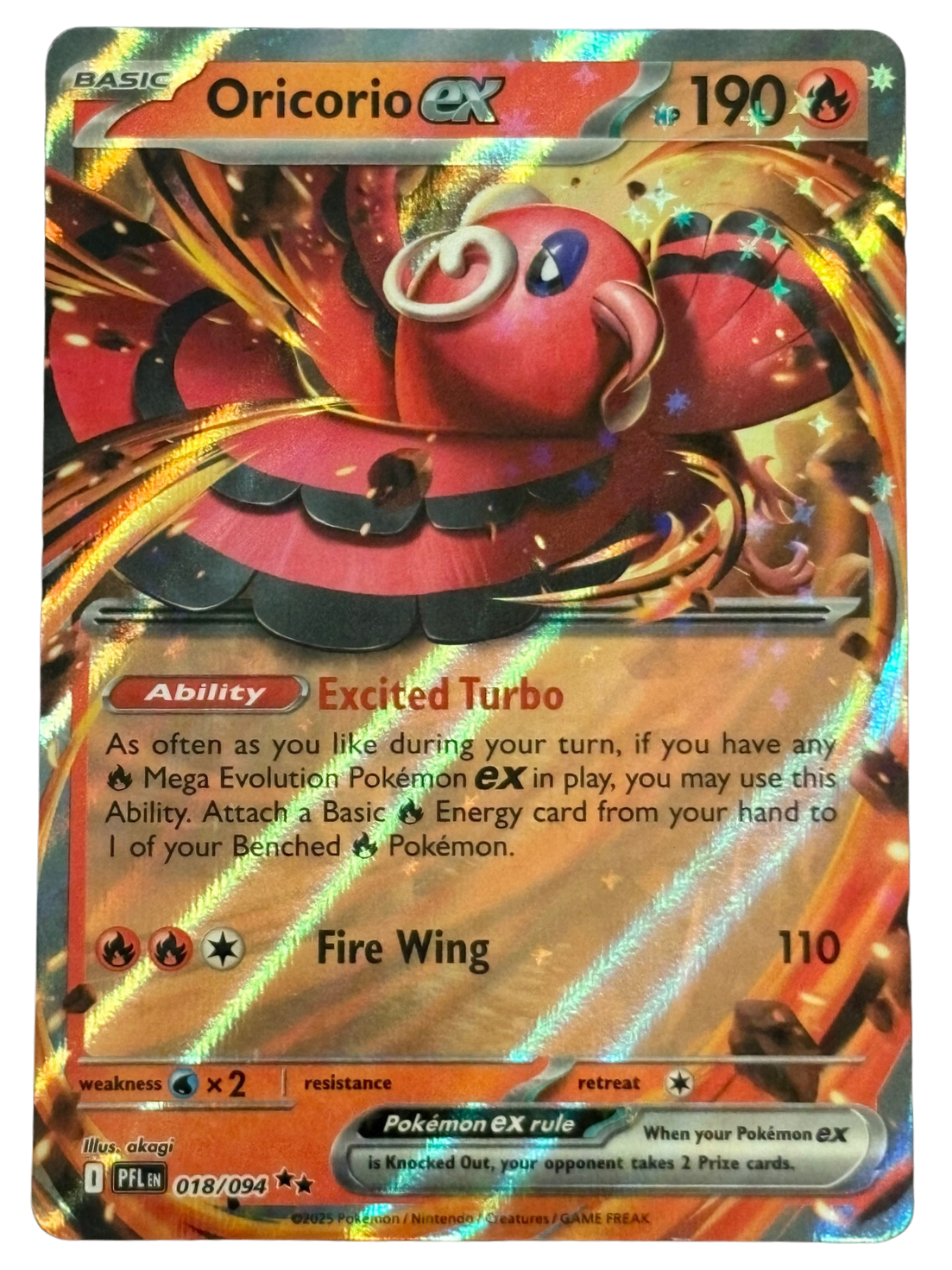 Oricorio ex 018/094 Prismatic Evolutions (2025) [Near Mint]
