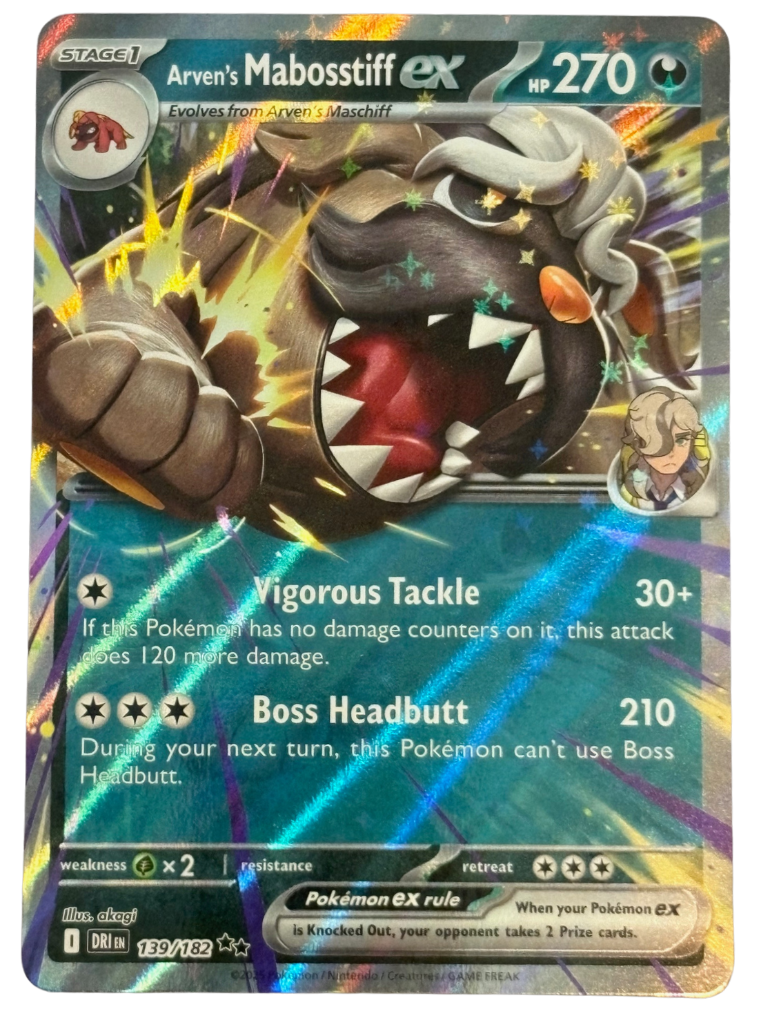 Arven's Mabosstiff ex 139/182 Destined Rivals (2025) [Near Mint]